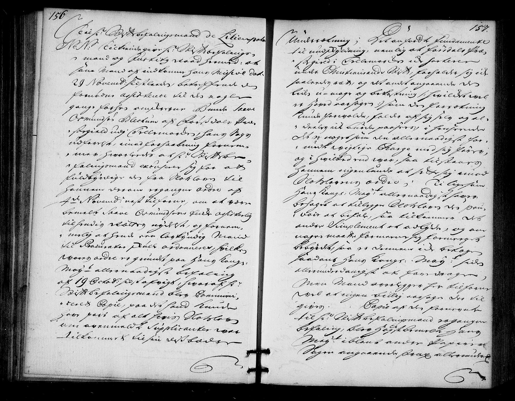 Stattholderembetet 1572-1771, AV/RA-EA-2870/Bd/L0013: Ordreprotokoll, 1720-1722, s. 156-157