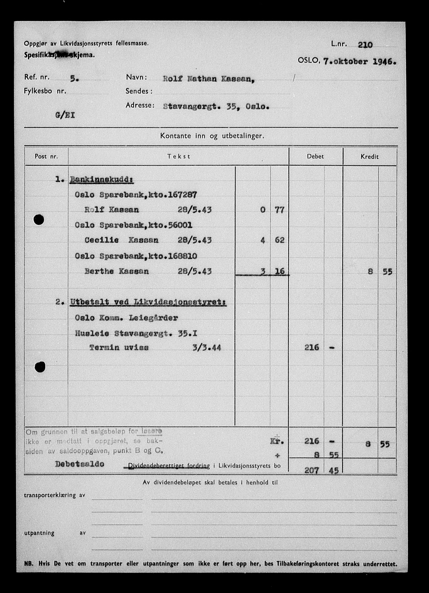 Justisdepartementet, Tilbakeføringskontoret for inndratte formuer, RA/S-1564/H/Hc/Hcc/L0950: --, 1945-1947, s. 49