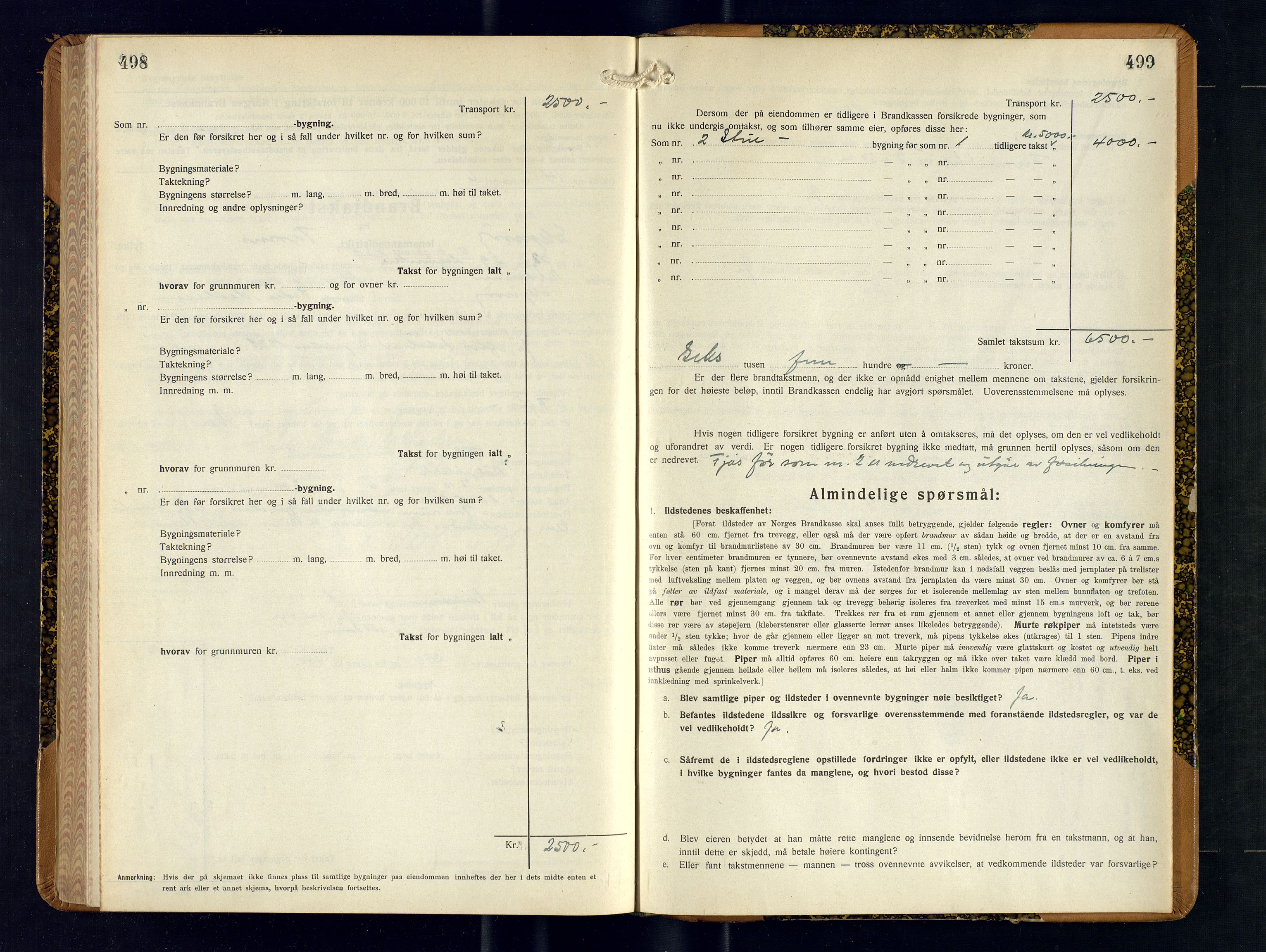 Skjervøy lensmannskontor, AV/SATØ-SATØ-63/F/Fu/Fub/L0263: Branntakstprotokoll (S), 1931-1933, s. 498-499