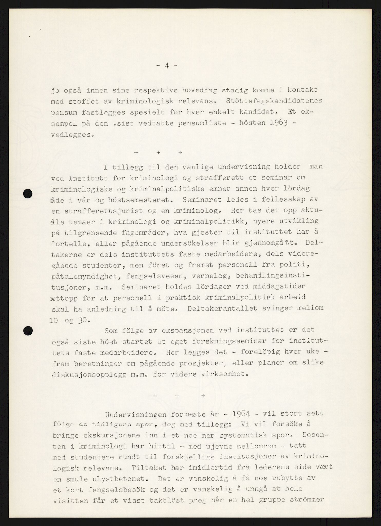 Justisdepartementet, Nordisk samarbeidsråd for kriminologi, AV/RA-S-1164/D/Da/L0001: A Rådets virksomhet, 1961-1974, s. 1192