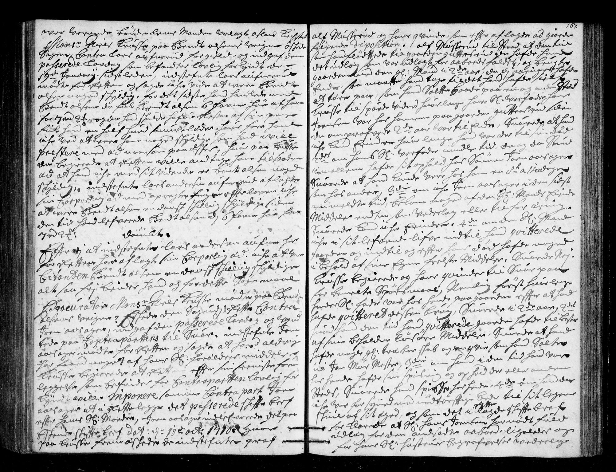 Lier, Røyken og Hurum sorenskriveri, AV/SAKO-A-89/F/Fa/L0045: Tingbok, 1721-1724, s. 167