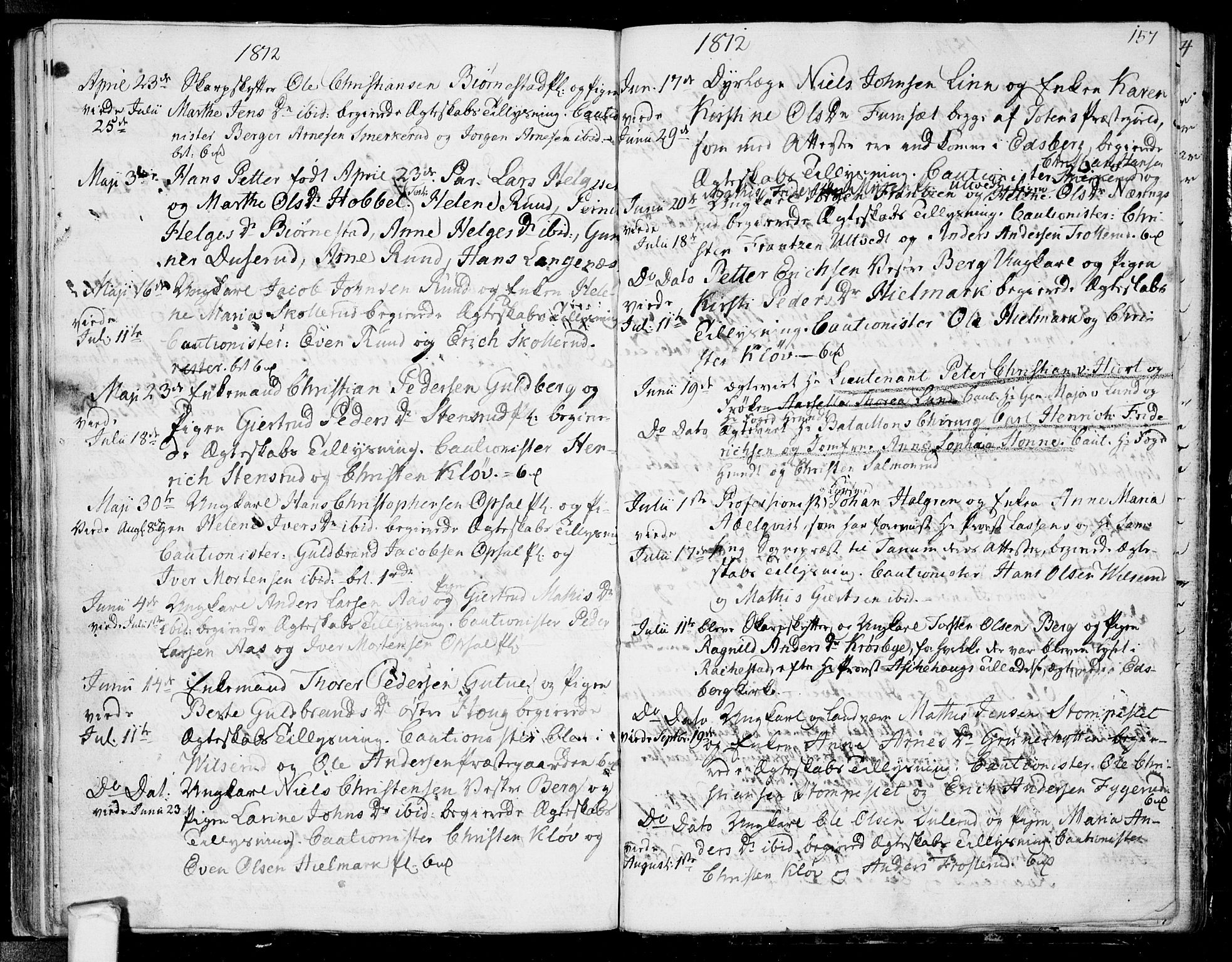 Eidsberg prestekontor Kirkebøker, SAO/A-10905/F/Fa/L0006: Ministerialbok nr. I 6, 1807-1814, s. 157