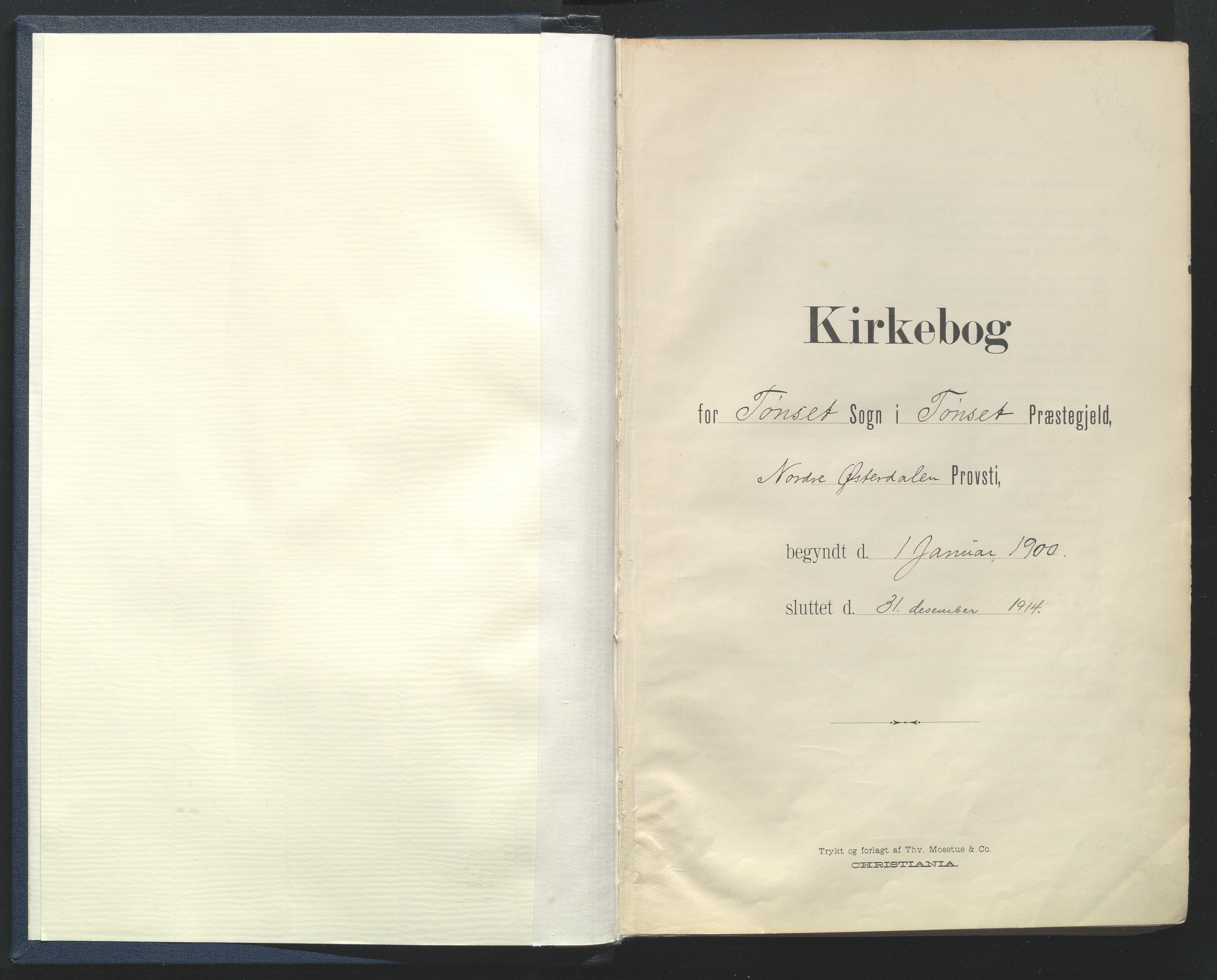 Tynset prestekontor, AV/SAH-PREST-058/H/Ha/Haa/L0025: Ministerialbok nr. 25, 1900-1914