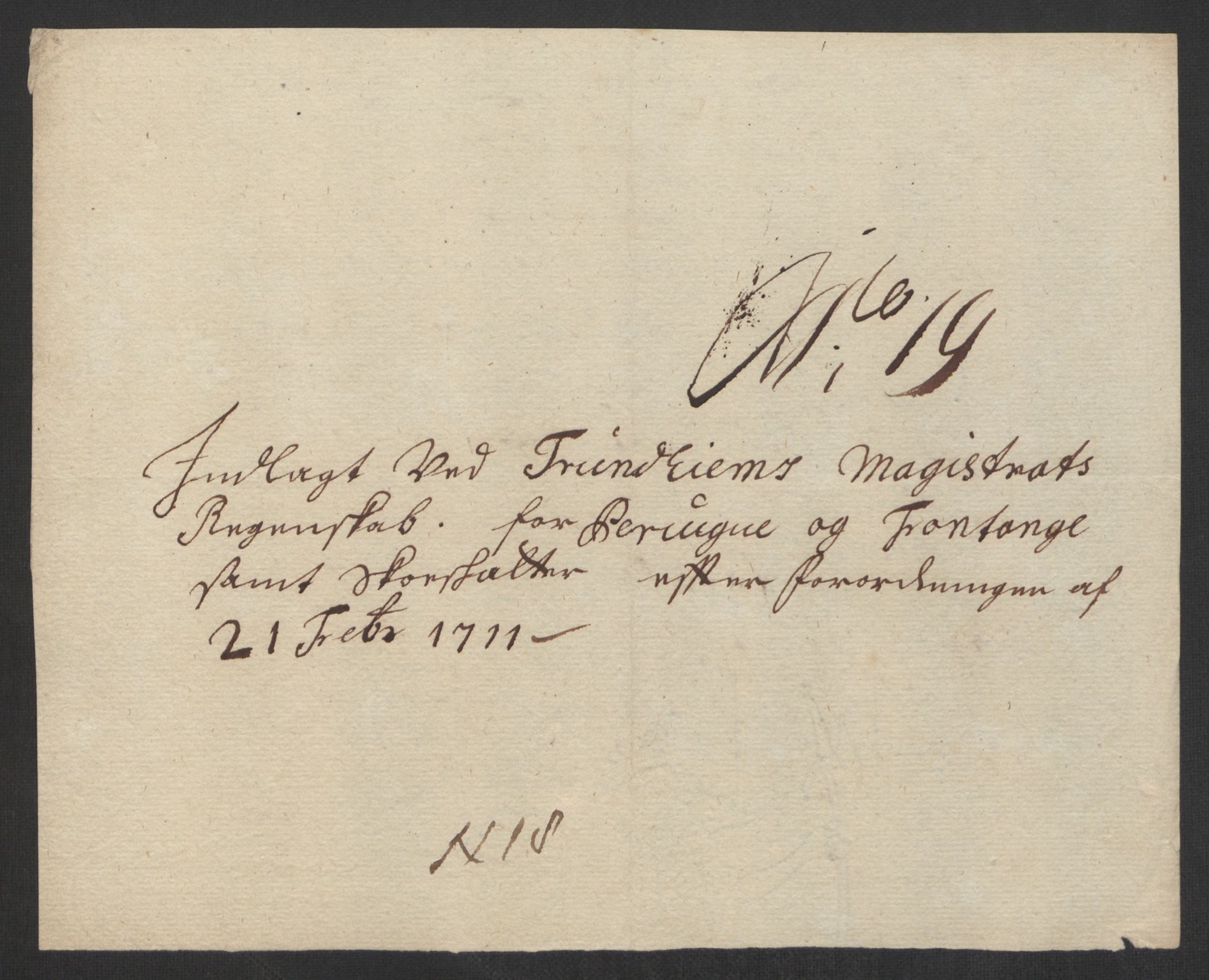 Rentekammeret inntil 1814, Reviderte regnskaper, Byregnskaper, AV/RA-EA-4066/R/Rs/L0507: [S3] Kontribusjonsregnskap, 1699-1711, s. 526