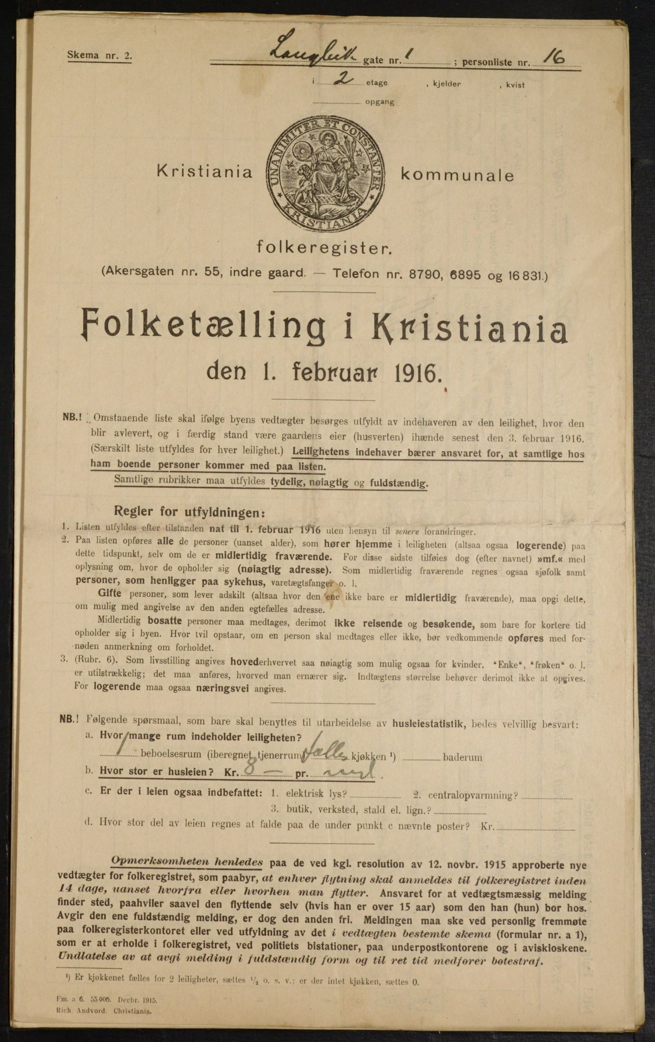 OBA, Kommunal folketelling 1.2.1916 for Kristiania, 1916, s. 58228