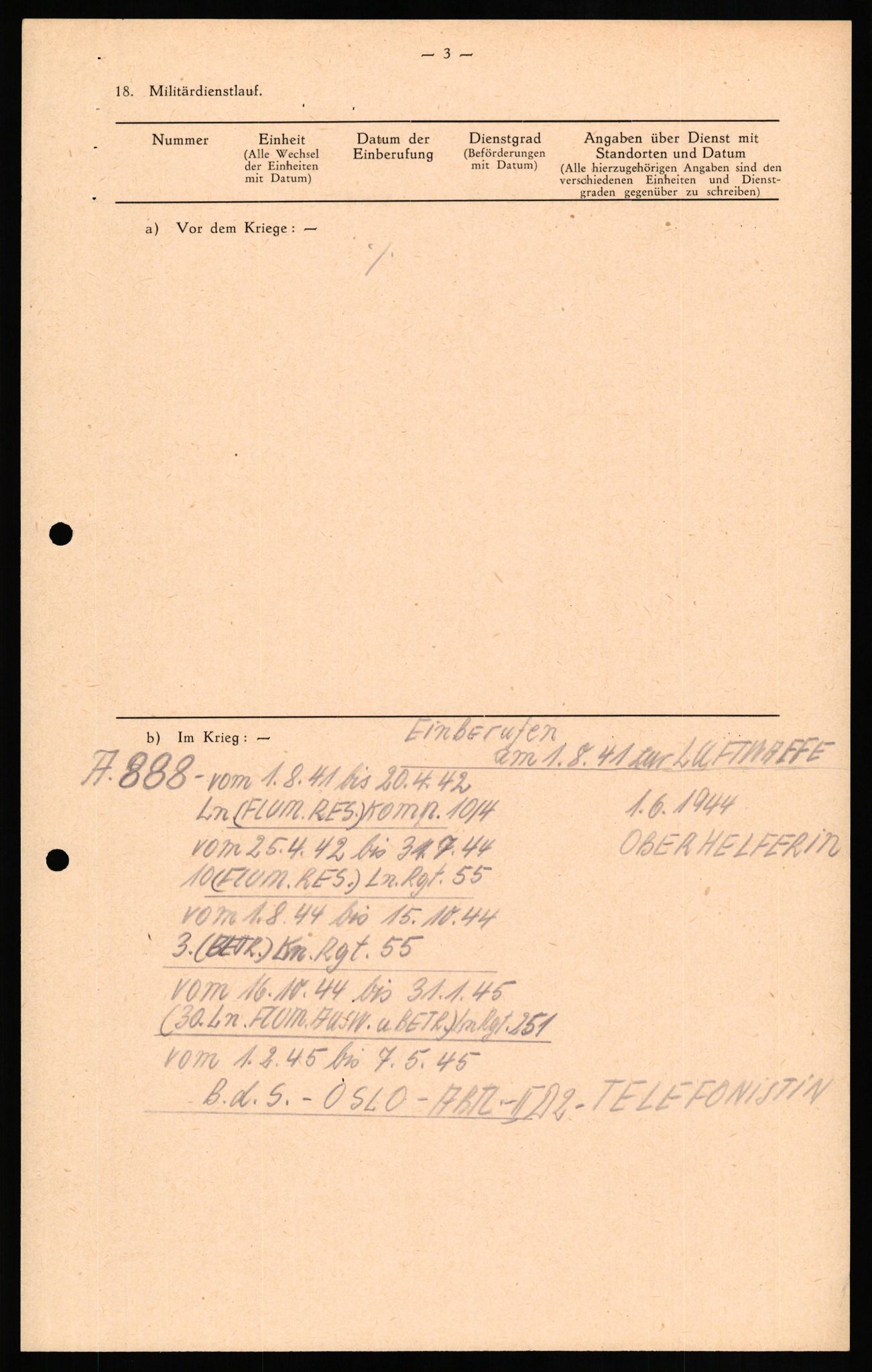 Forsvaret, Forsvarets overkommando II, AV/RA-RAFA-3915/D/Db/L0017: CI Questionaires. Tyske okkupasjonsstyrker i Norge. Tyskere., 1945-1946, s. 399