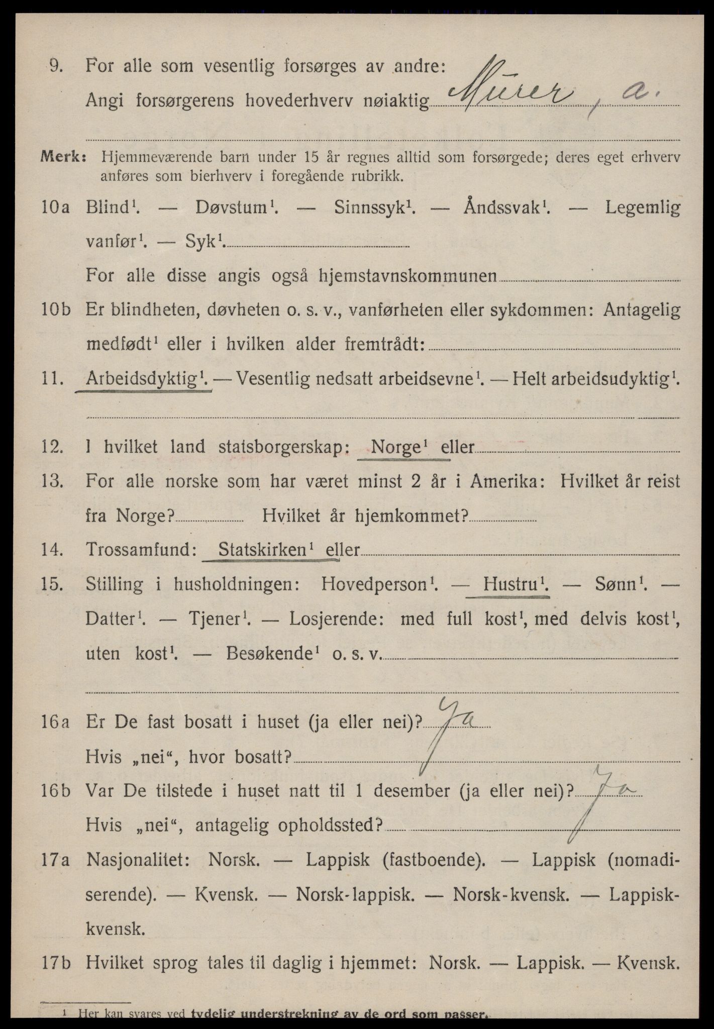 SAT, Folketelling 1920 for 1624 Rissa herred, 1920, s. 2042