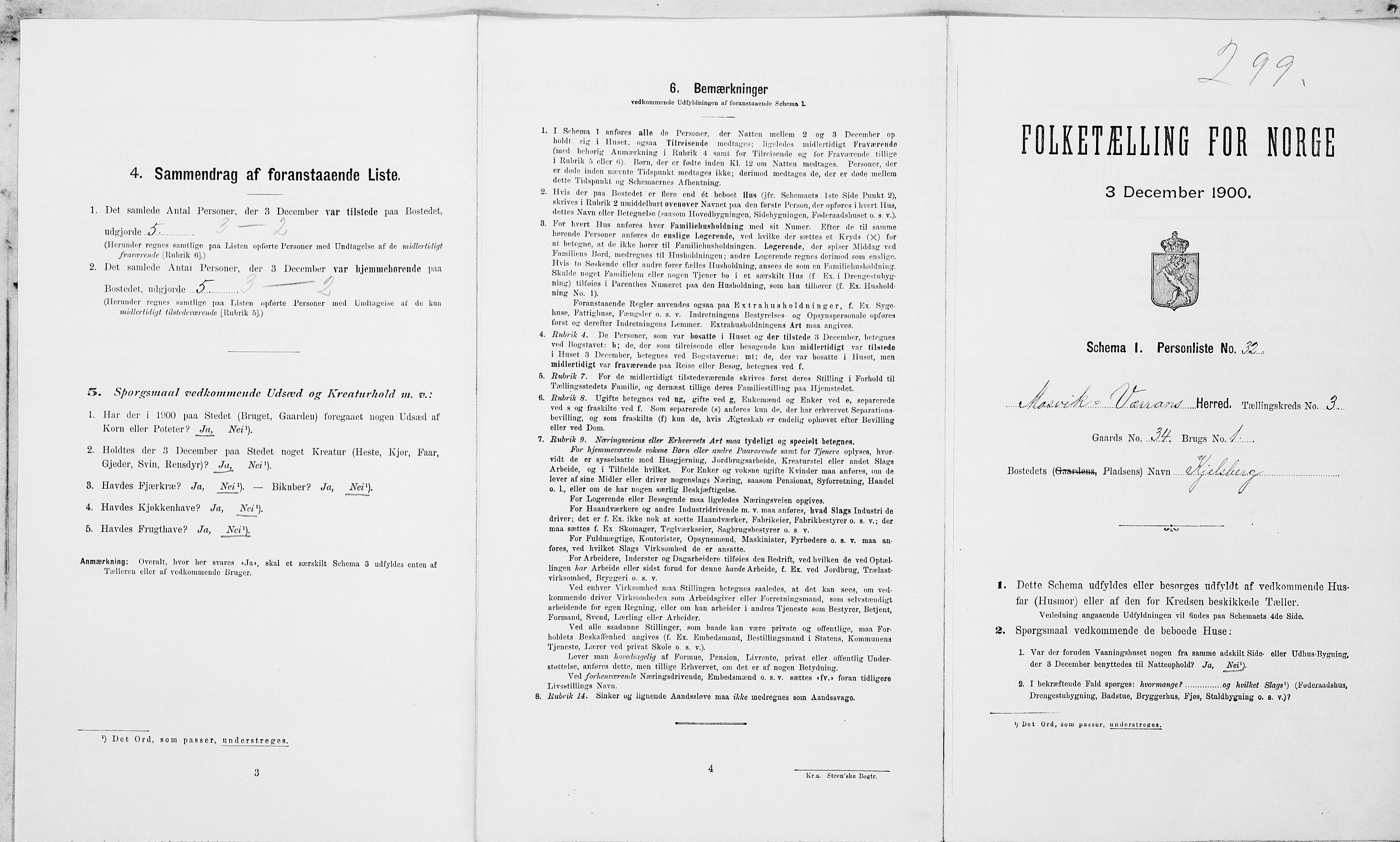 SAT, Folketelling 1900 for 1723 Mosvik og Verran herred, 1900, s. 331