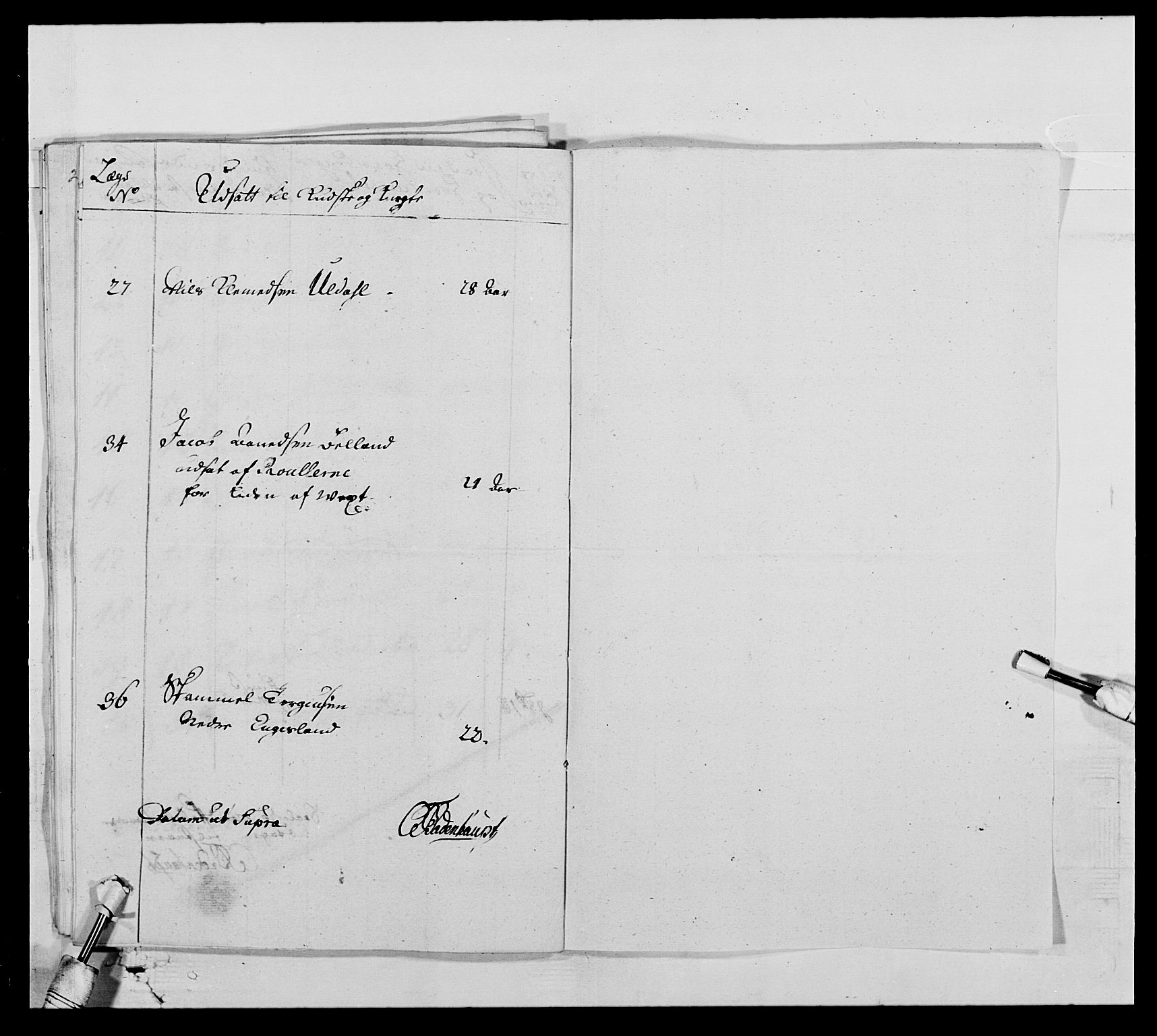 Kommanderende general (KG I) med Det norske krigsdirektorium, AV/RA-EA-5419/E/Ea/L0522: 1. Vesterlenske regiment, 1718-1748, s. 216