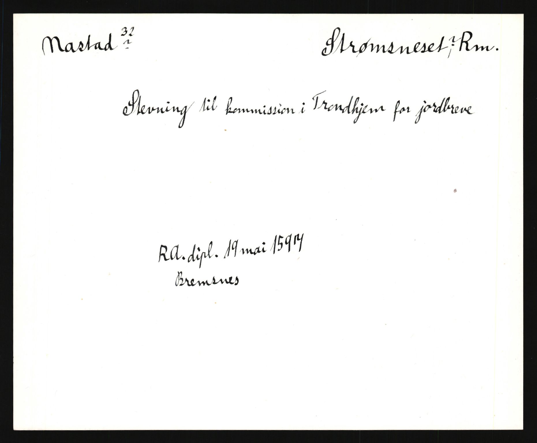 Riksarkivets diplomsamling, AV/RA-EA-5965/F35/F35e/L0031: Registreringssedler Møre og Romsdal, 1400-1700, s. 603