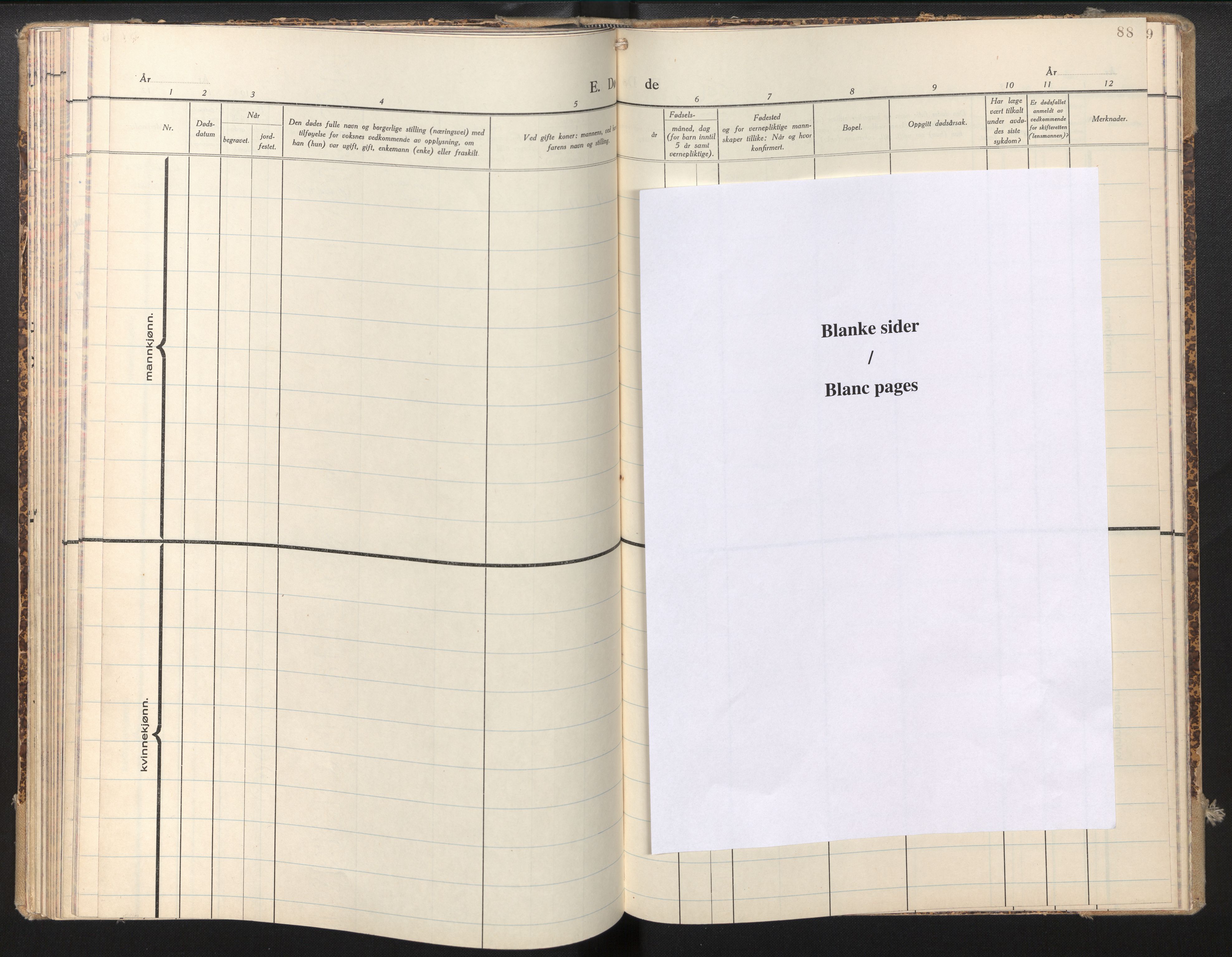Den norske sjømannsmisjon i utlandet/Genova, SAB/SAB/PA-0112/H/Ha/L0001: Ministerialbok nr. A 1, 1948-1980, s. 87b-88a