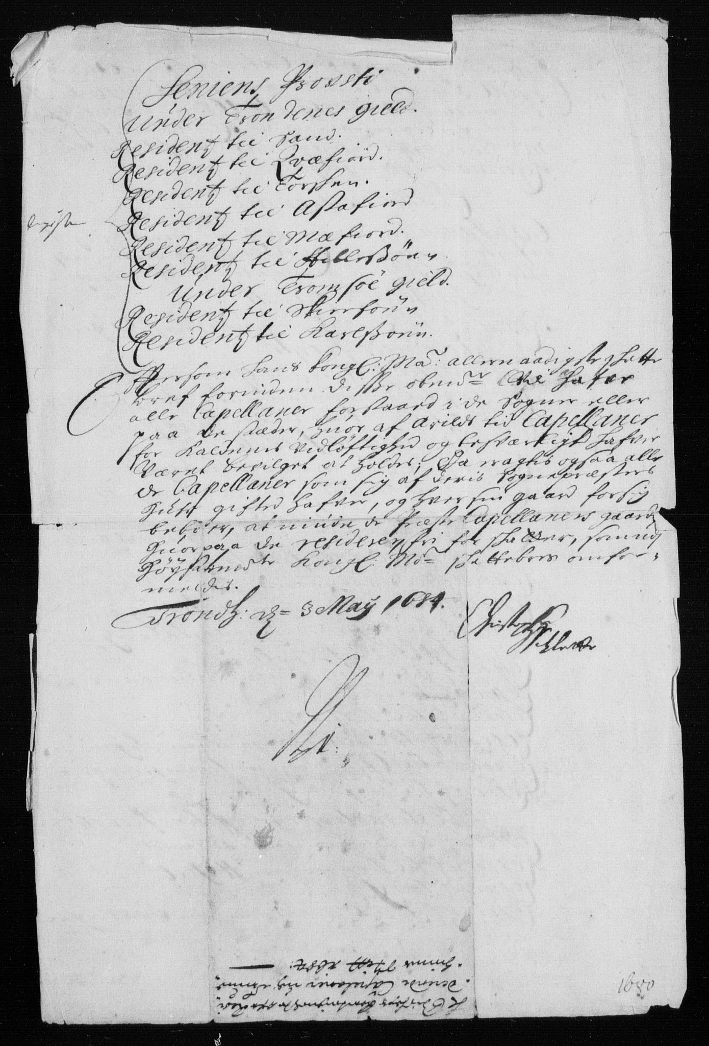 Rentekammeret inntil 1814, Reviderte regnskaper, Stiftamtstueregnskaper, Trondheim stiftamt og Nordland amt, RA/EA-6044/R/Rh/L0007: Nordland amt, 1680