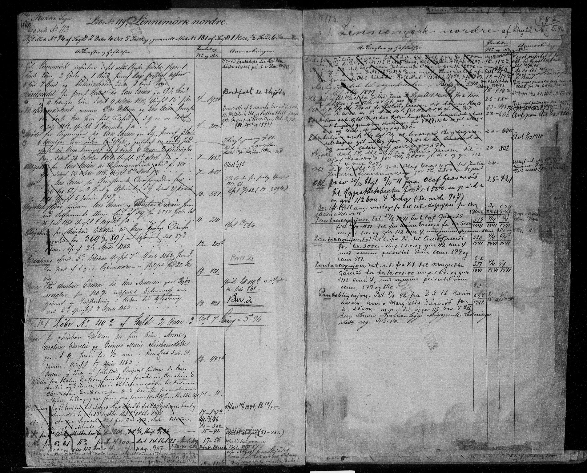 Idd og Marker sorenskriveri, AV/SAO-A-10283/G/Ga/Gac/L0004b: Panteregister nr. II 4b, 1848-1953, s. 486-487