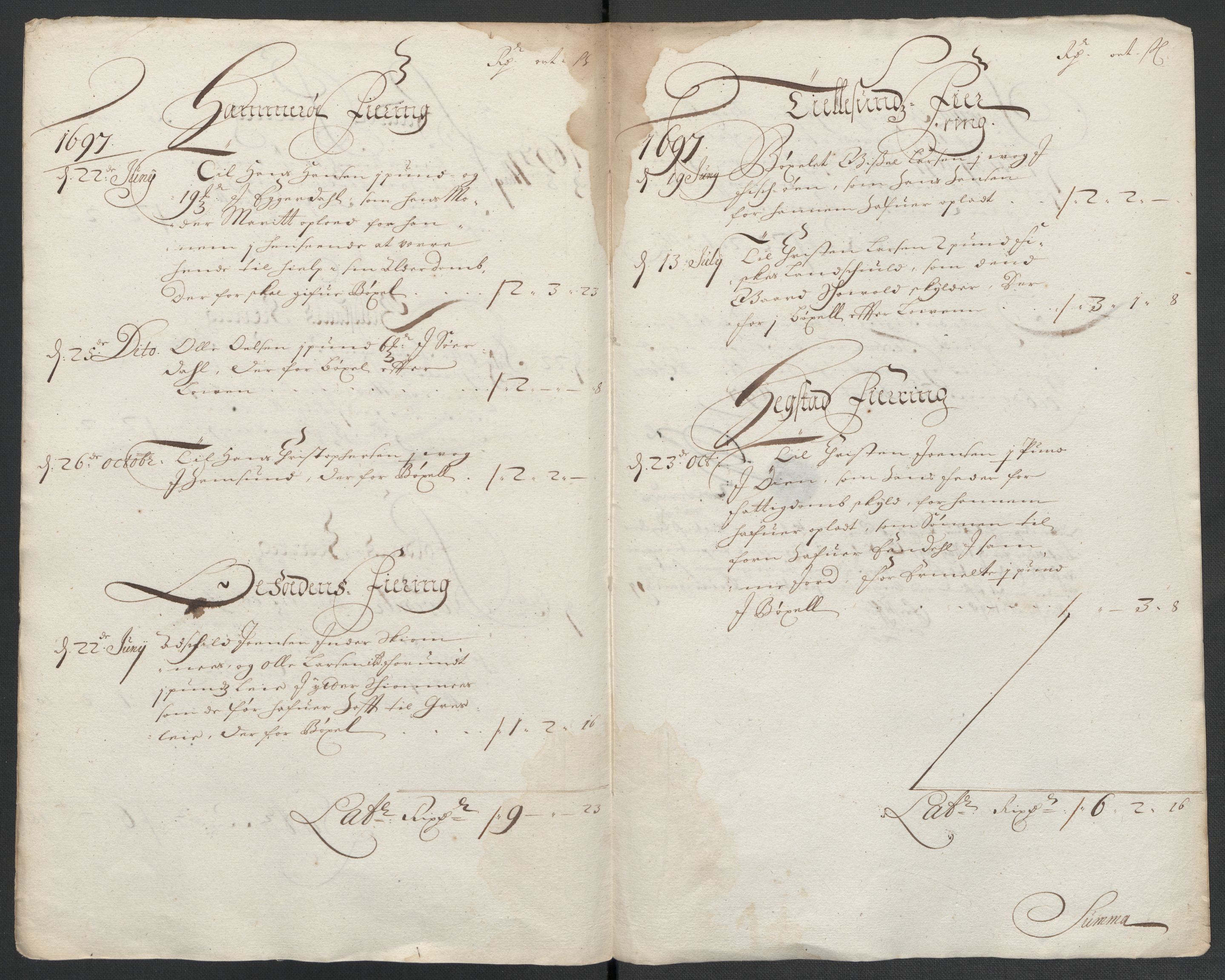 Rentekammeret inntil 1814, Reviderte regnskaper, Fogderegnskap, RA/EA-4092/R66/L4579: Fogderegnskap Salten, 1697-1700, s. 122