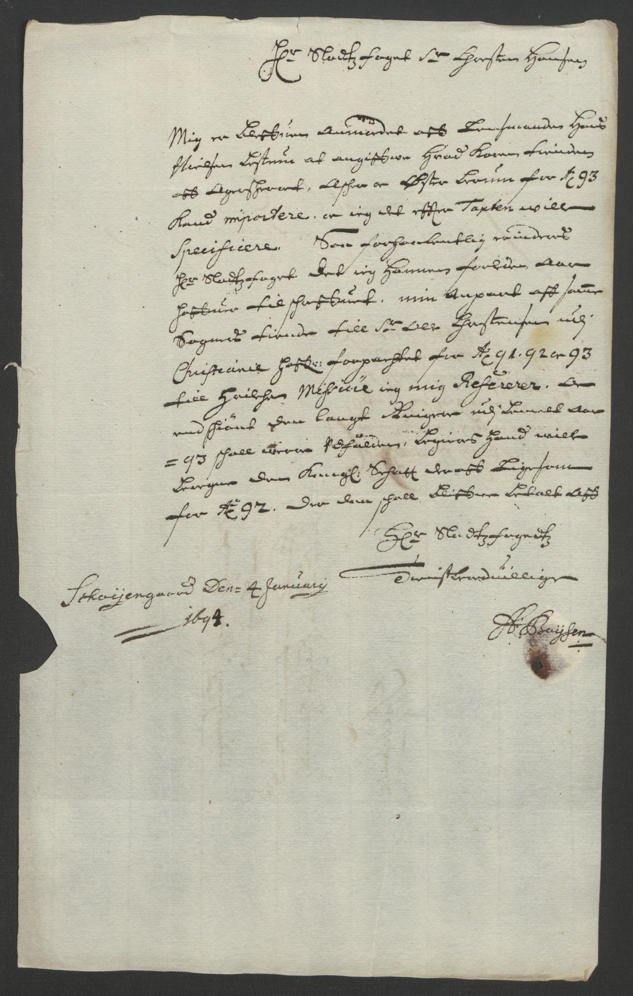 Rentekammeret inntil 1814, Reviderte regnskaper, Fogderegnskap, RA/EA-4092/R08/L0426: Fogderegnskap Aker, 1692-1693, s. 328