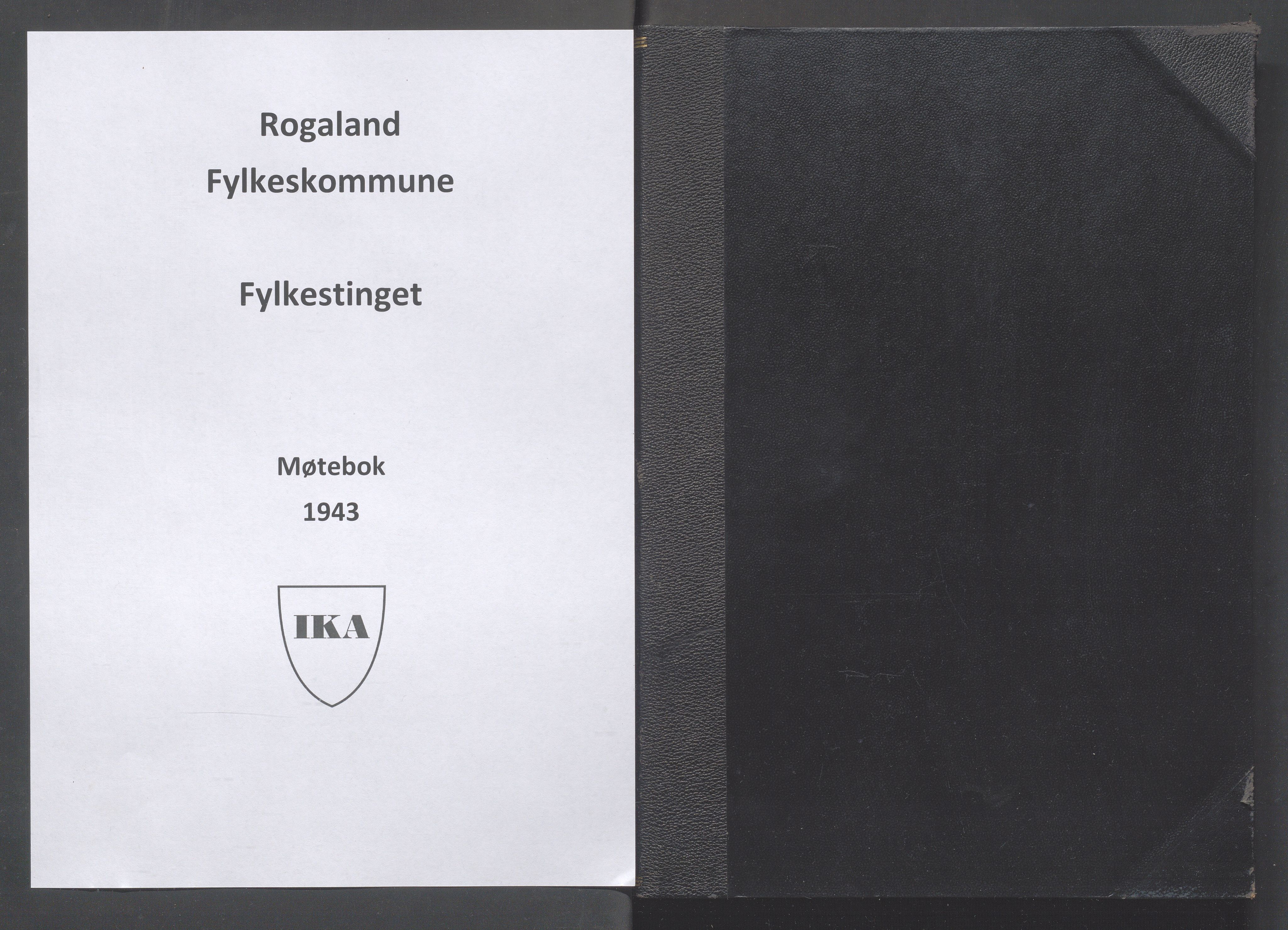 Rogaland fylkeskommune - Fylkesrådmannen , IKAR/A-900/A/Aa/Aaa/L0062: Møtebok , 1943