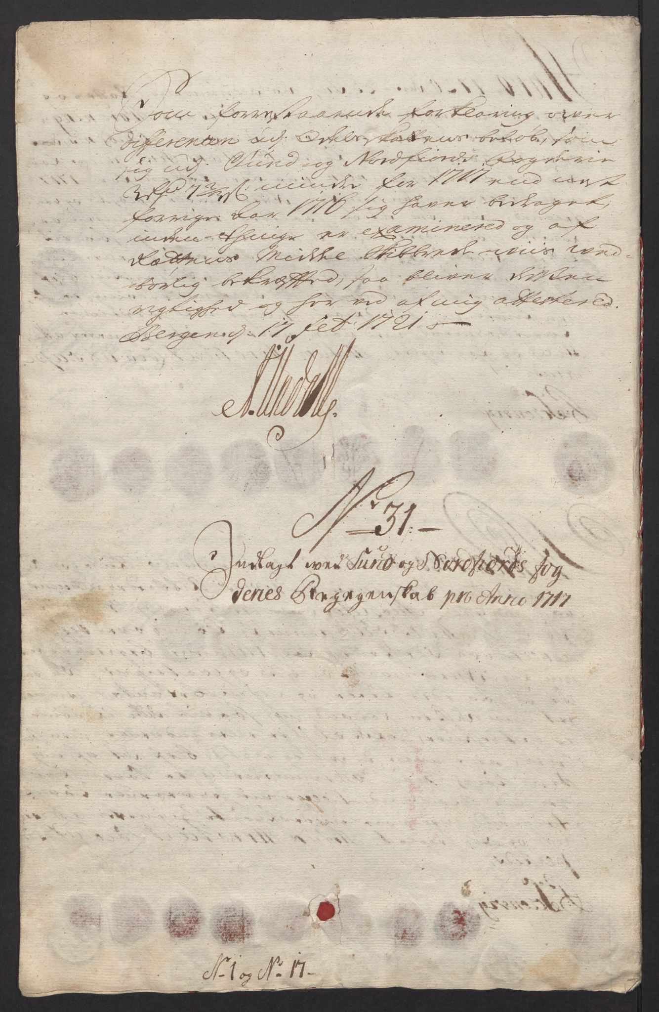 Rentekammeret inntil 1814, Reviderte regnskaper, Fogderegnskap, RA/EA-4092/R53/L3441: Fogderegnskap Sunn- og Nordfjord, 1717-1718, s. 258