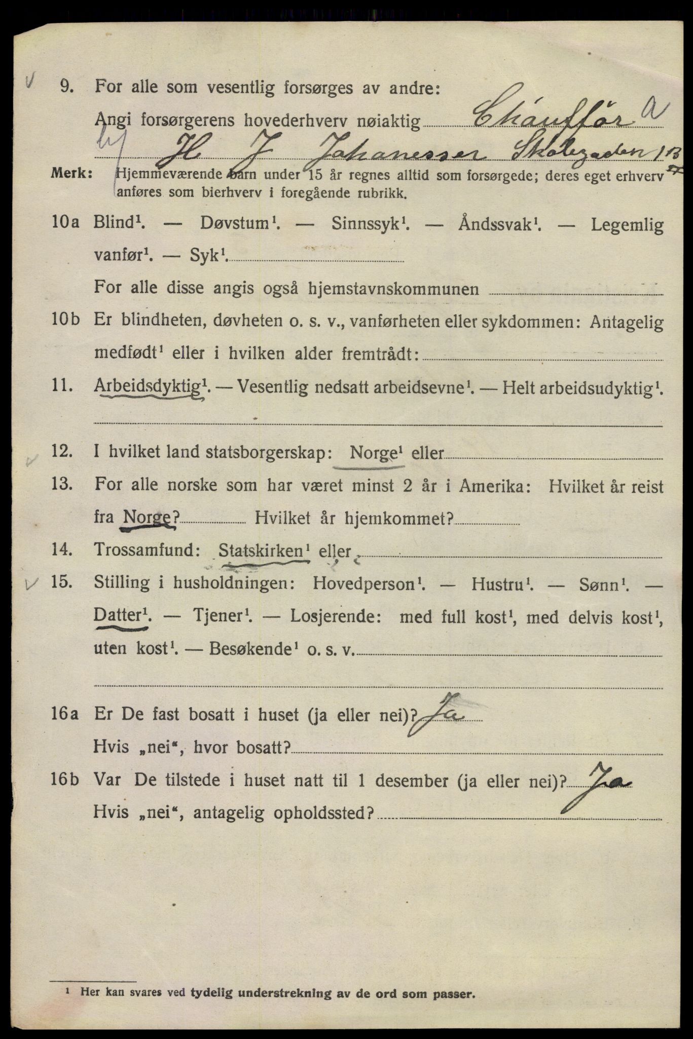 SAO, Folketelling 1920 for 0301 Kristiania kjøpstad, 1920, s. 302084