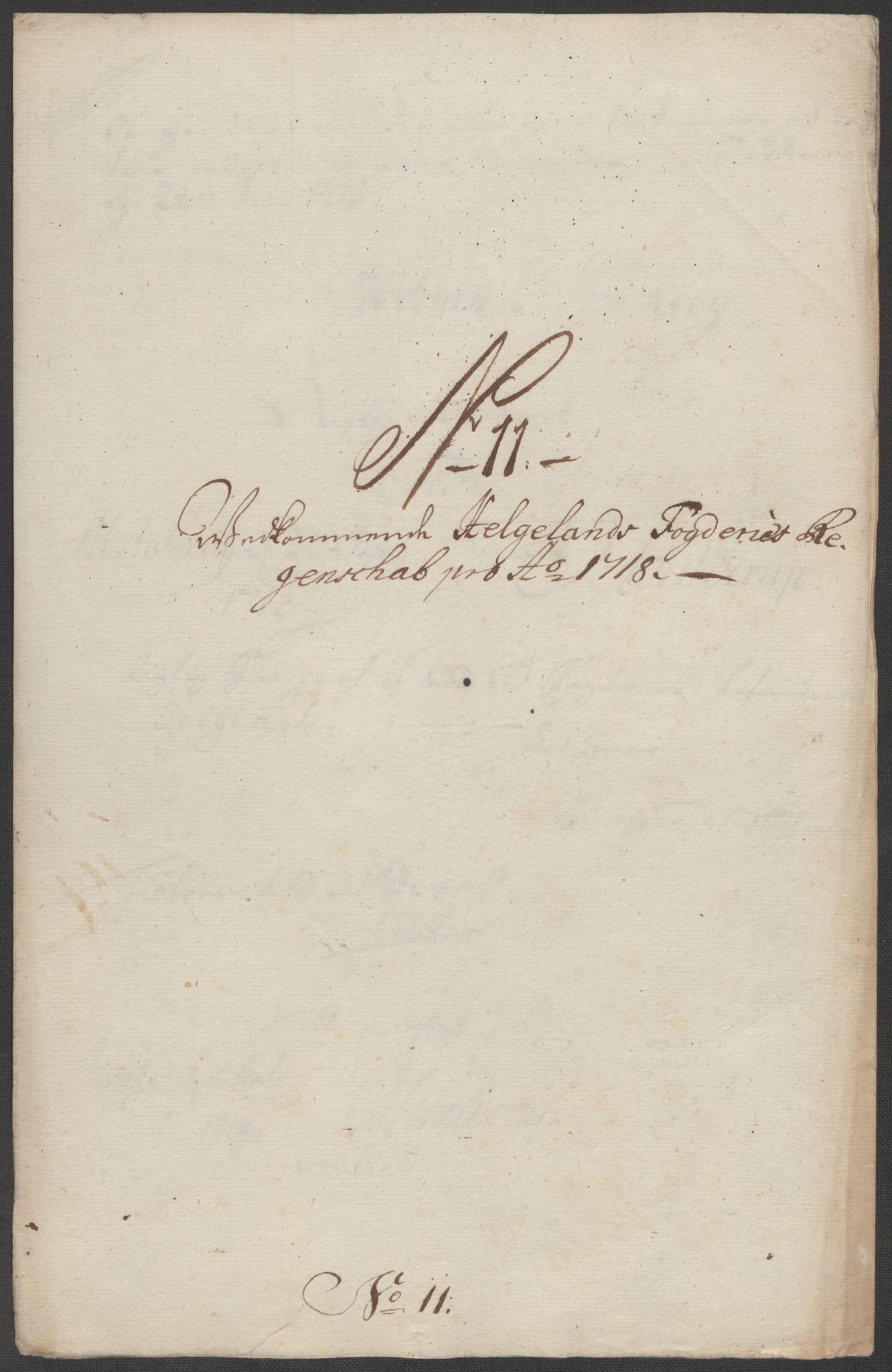 Rentekammeret inntil 1814, Reviderte regnskaper, Fogderegnskap, AV/RA-EA-4092/R65/L4516: Fogderegnskap Helgeland, 1718, s. 178