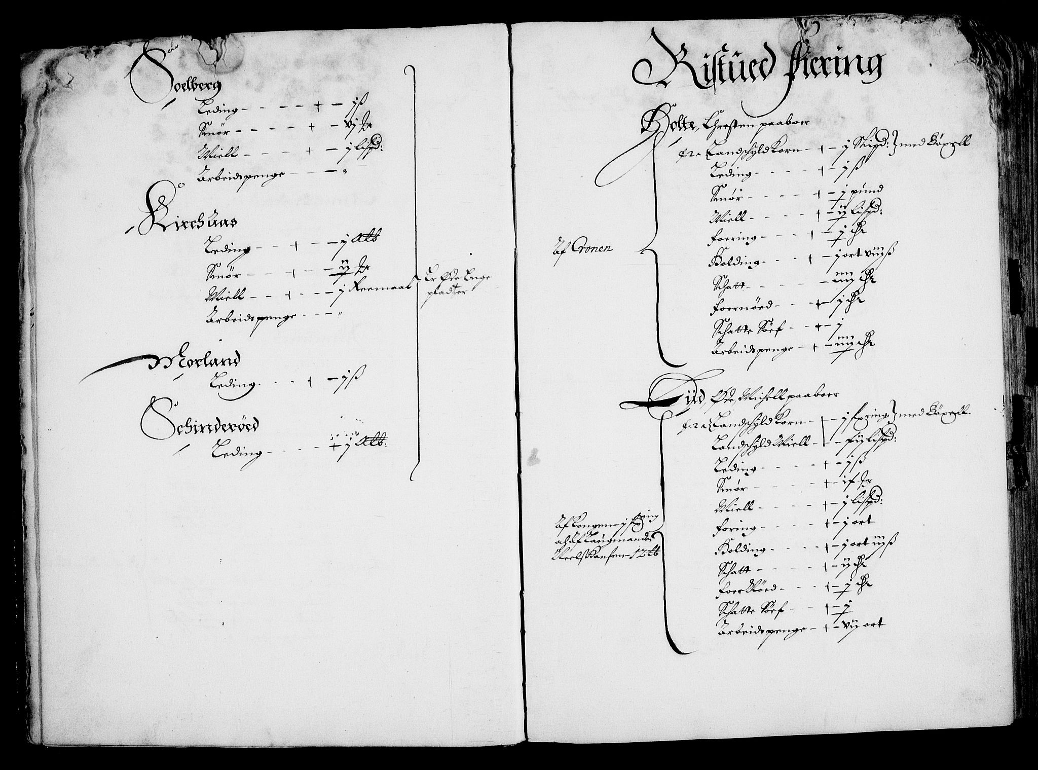 Rentekammeret inntil 1814, Realistisk ordnet avdeling, RA/EA-4070/On/L0001/0001: Statens gods / [Jj 1]: Jordebok over Hannibal Sehesteds gods, 1651, s. 14