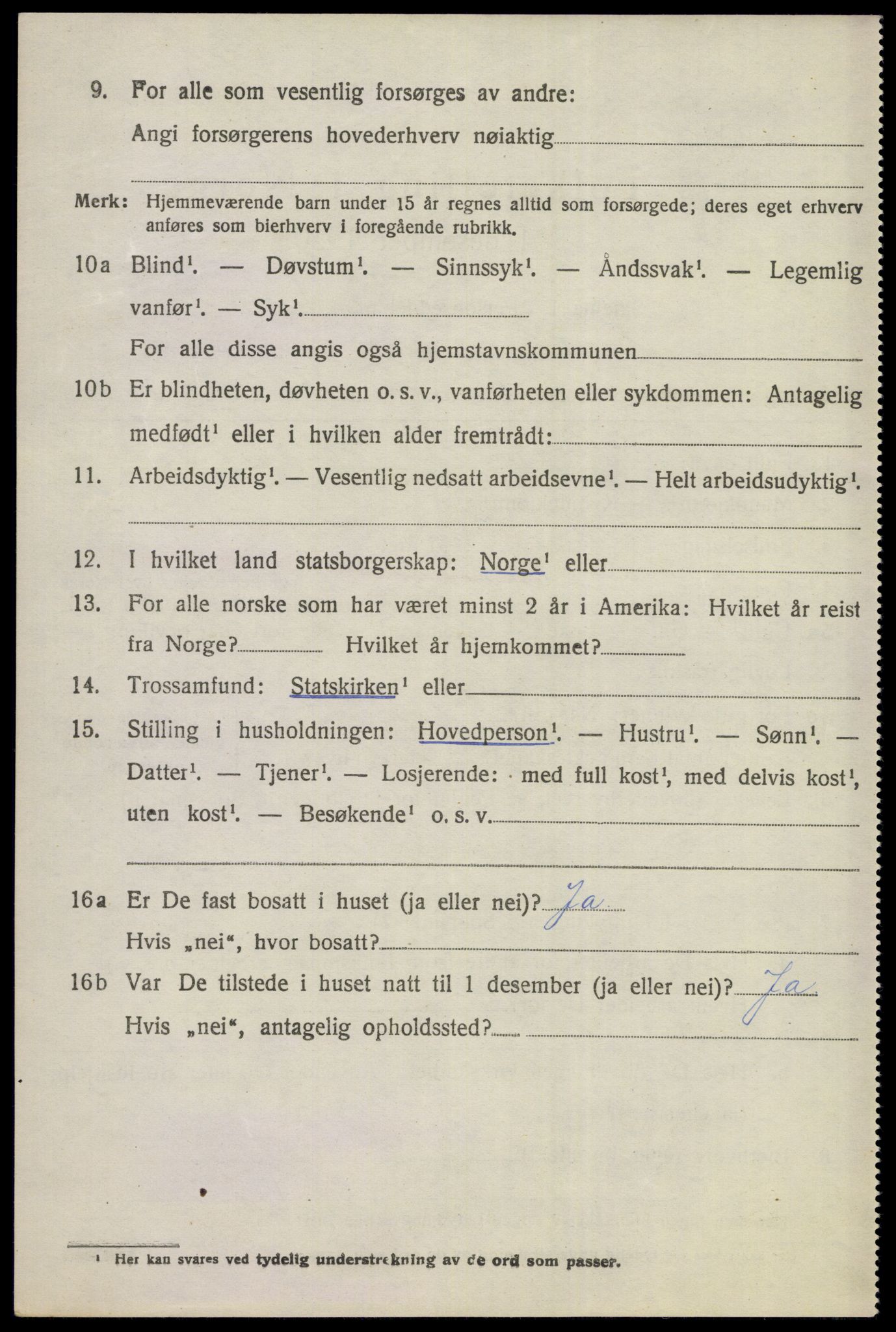 SAKO, Folketelling 1920 for 0617 Gol herred, 1920, s. 2181