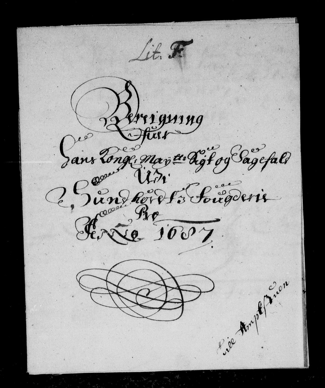 Rentekammeret inntil 1814, Reviderte regnskaper, Stiftamtstueregnskaper, Bergen stiftamt, AV/RA-EA-6043/R/Rc/L0084: Bergen stiftamt, 1687