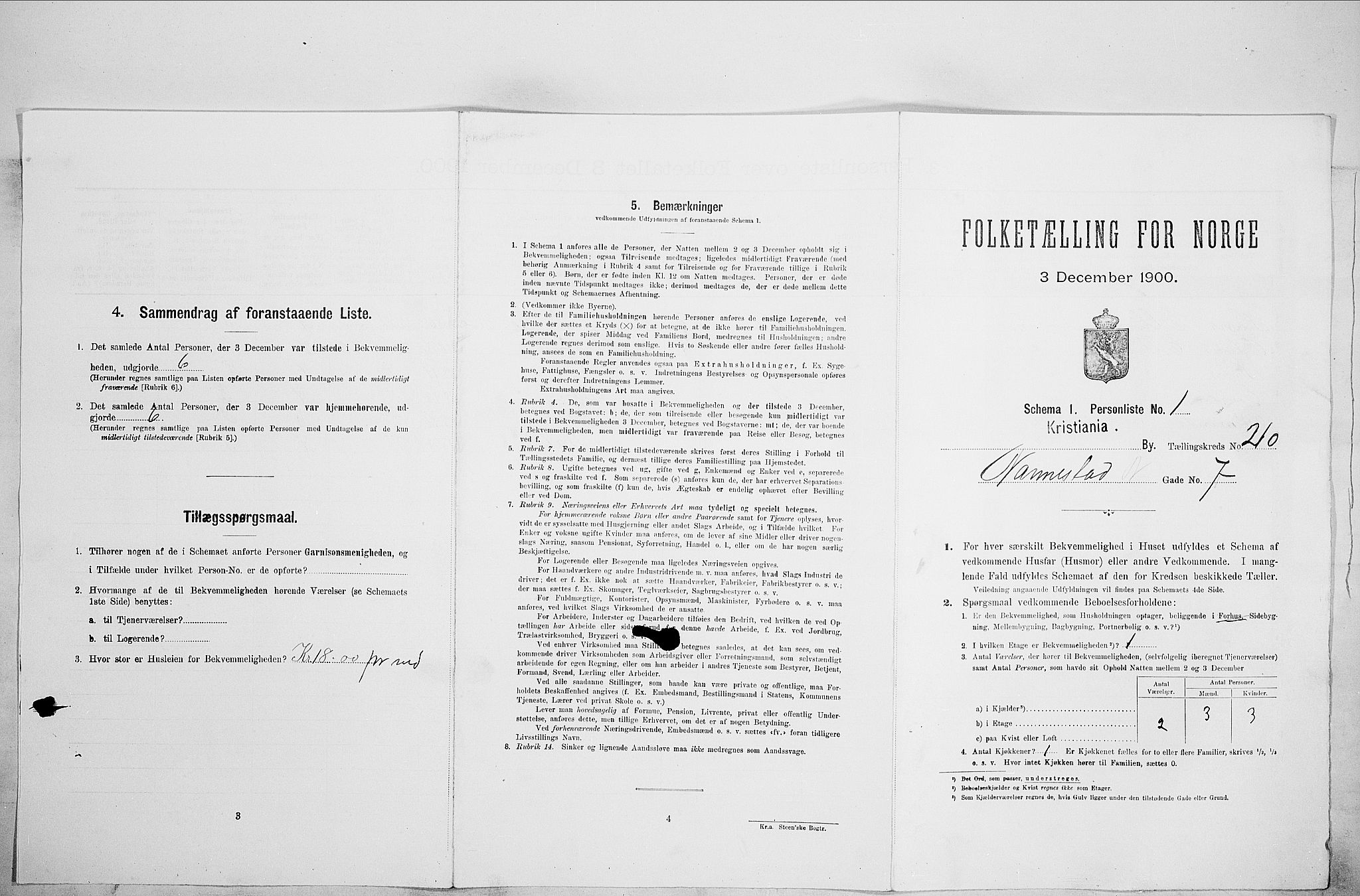 SAO, Folketelling 1900 for 0301 Kristiania kjøpstad, 1900, s. 62565