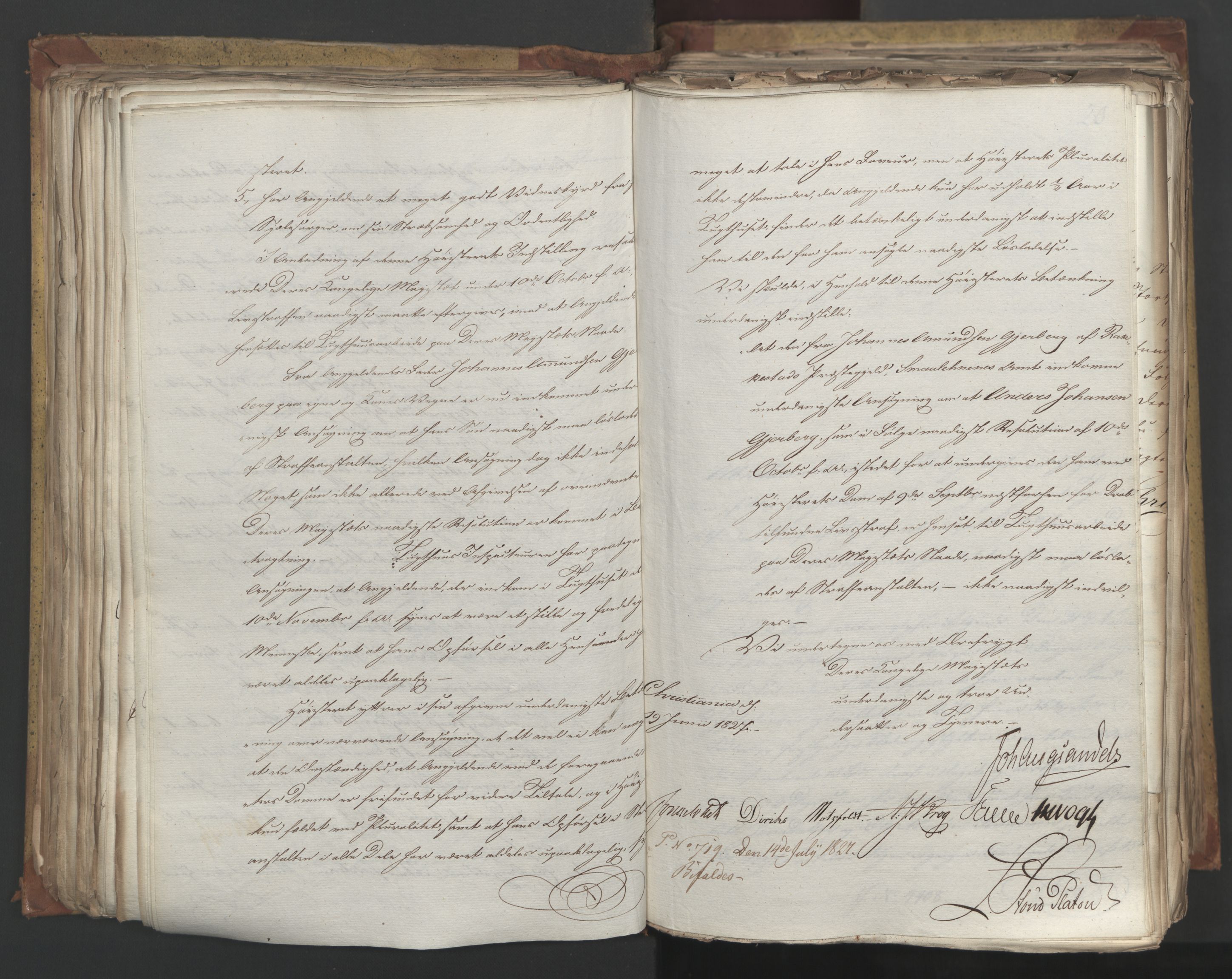 Statsrådsavdelingen i Stockholm, AV/RA-S-1003/D/Da/L0051: Regjeringsinnstillinger nr. 4310-4565, 1827, s. 216