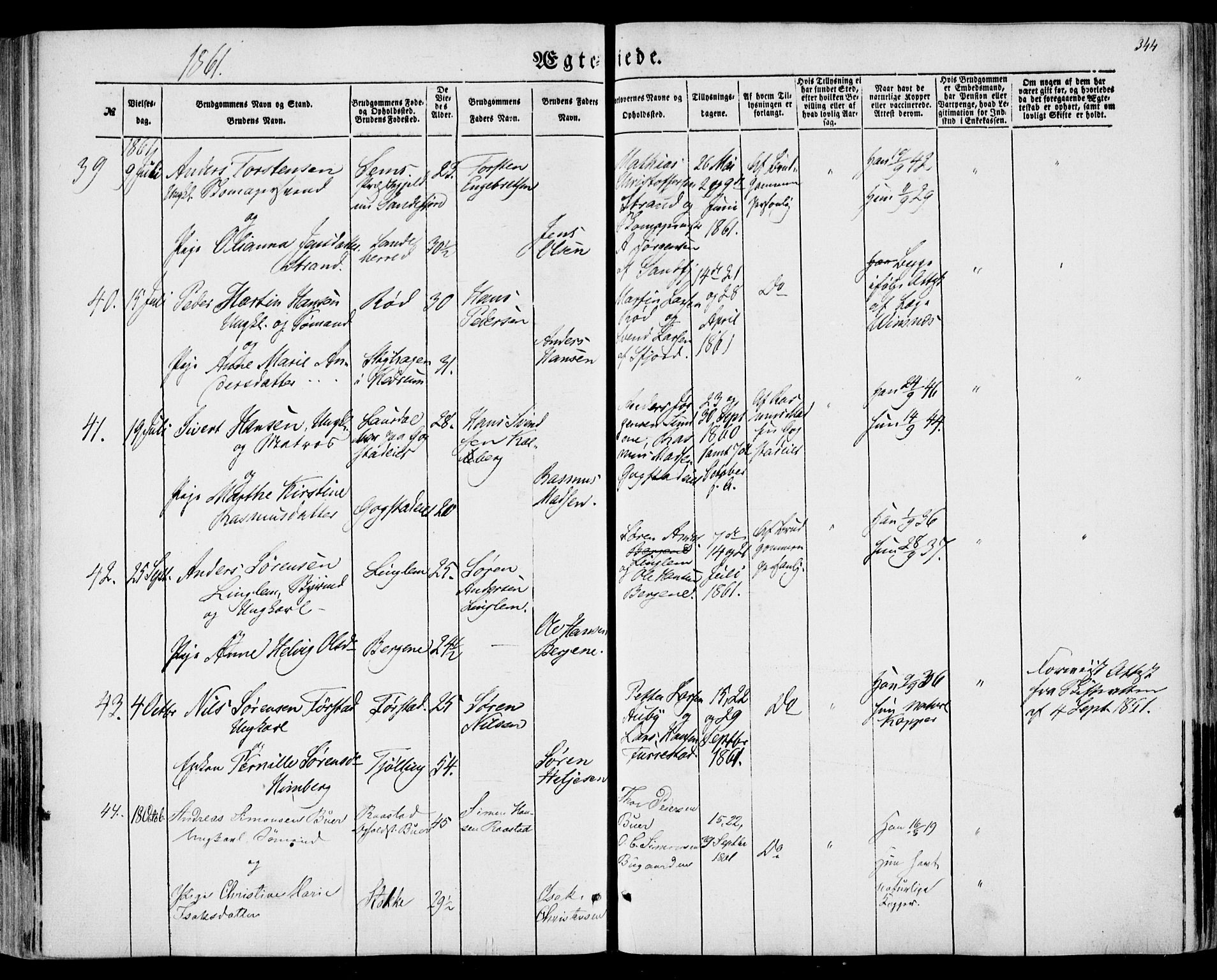 Sandar kirkebøker, AV/SAKO-A-243/F/Fa/L0007: Ministerialbok nr. 7, 1855-1861, s. 344