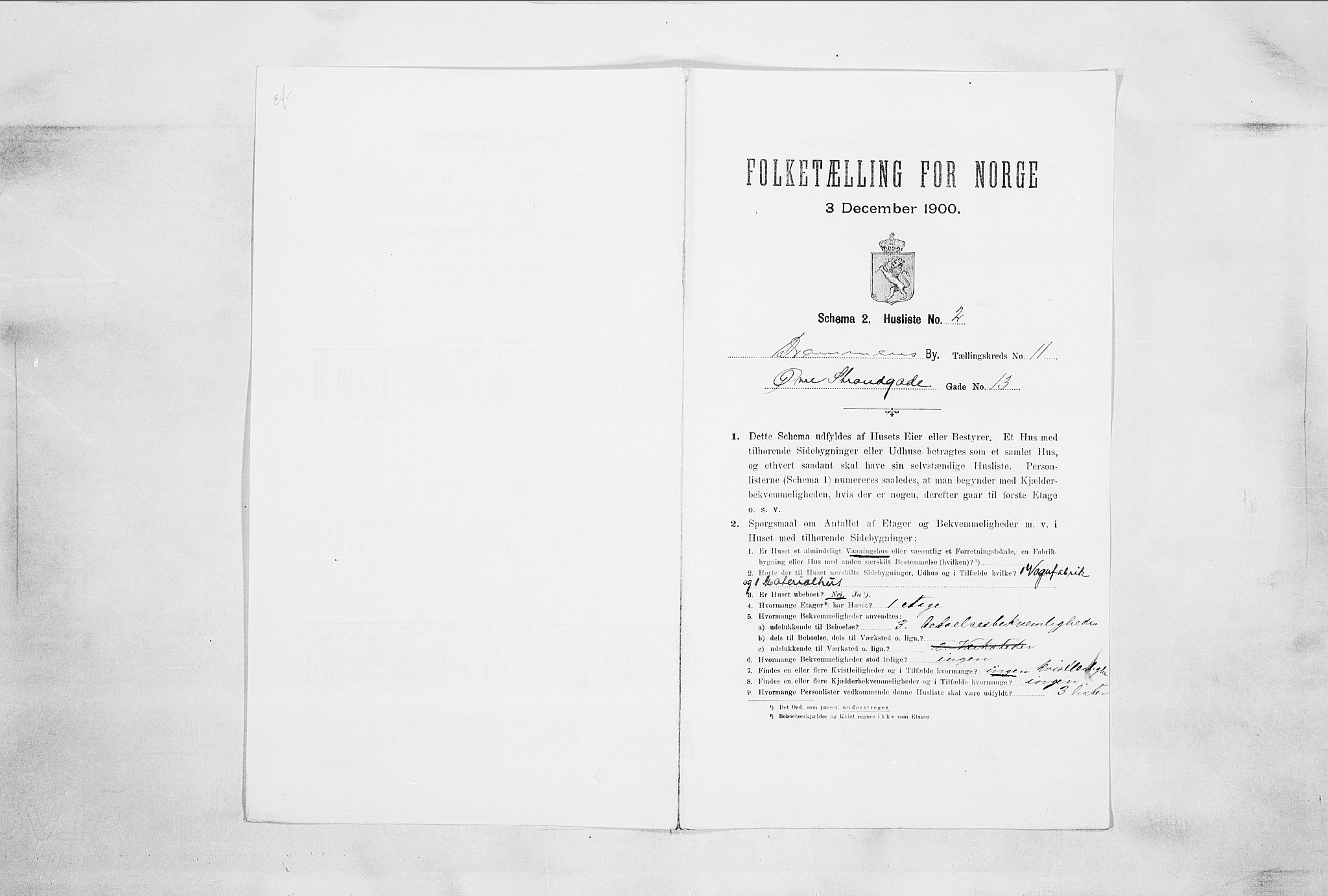 RA, Folketelling 1900 for 0602 Drammen kjøpstad, 1900, s. 2191