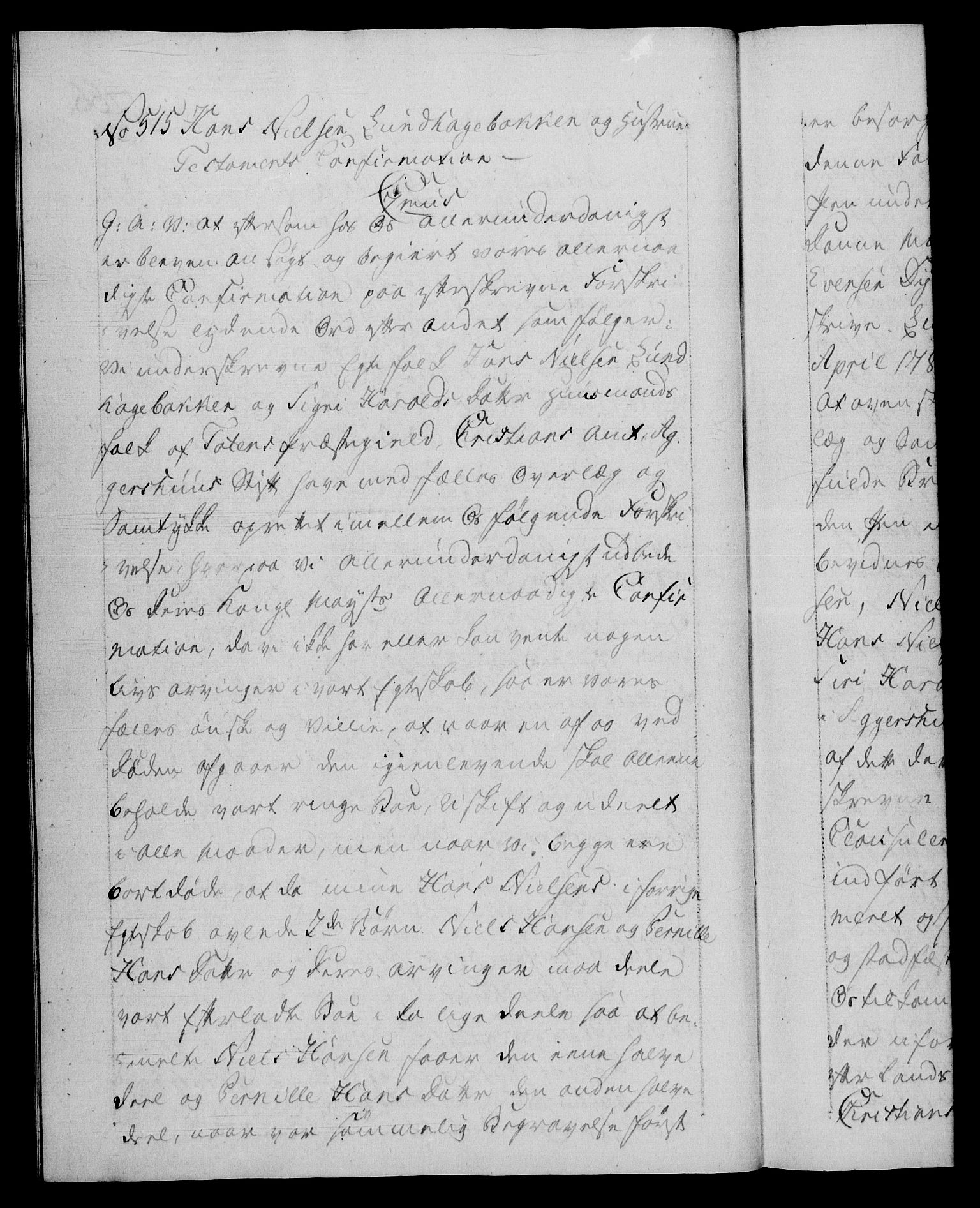 Danske Kanselli 1572-1799, RA/EA-3023/F/Fc/Fca/Fcaa/L0051: Norske registre, 1786-1787, s. 266b