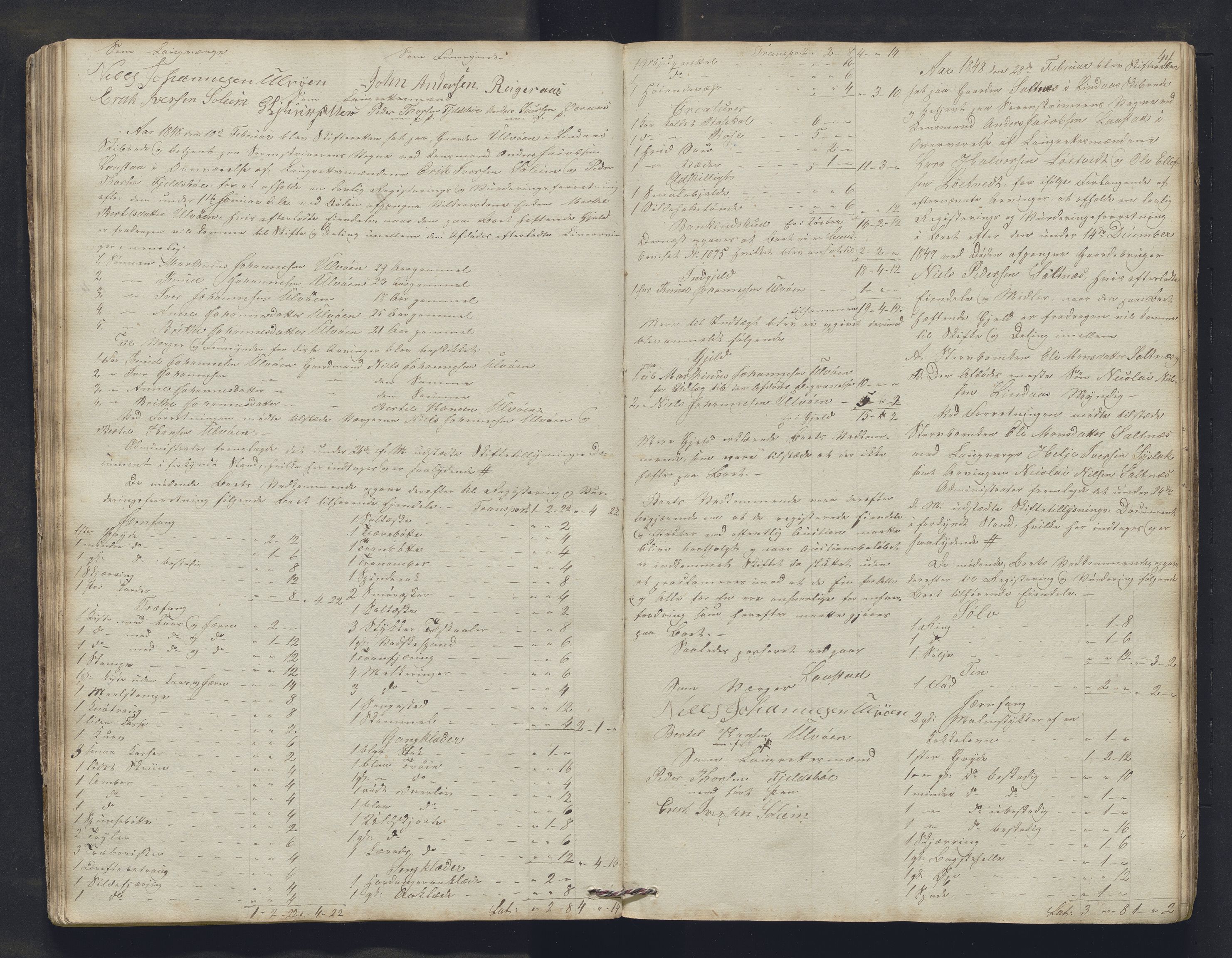 Nordhordland sorenskrivar, SAB/A-2901/1/H/Hb/L0015: Registreringsprotokollar, 1846-1850, s. 44