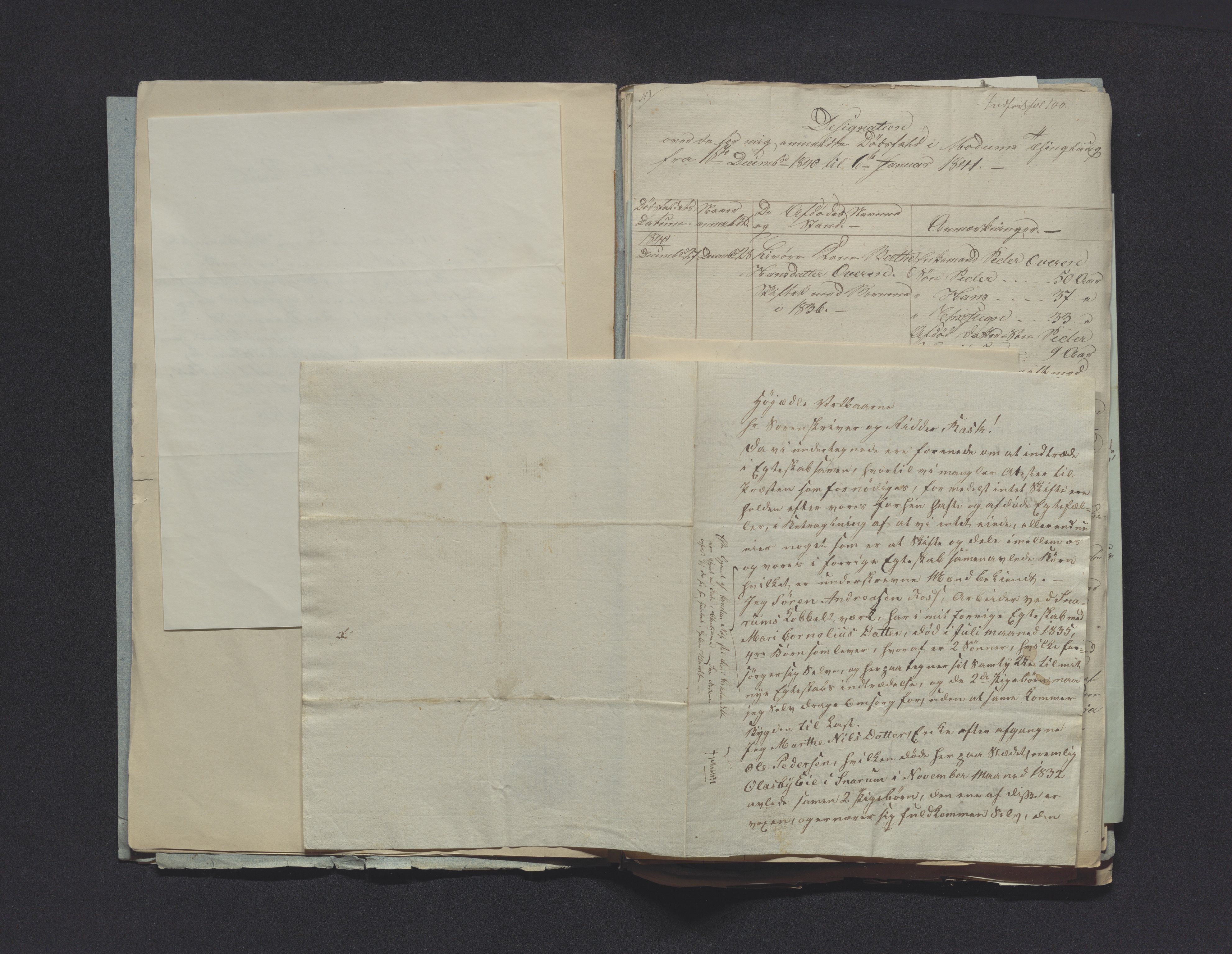 Eiker, Modum og Sigdal sorenskriveri, AV/SAKO-A-123/H/Ha/Hab/L0006: Dødsfallsmeldinger, 1841-1845
