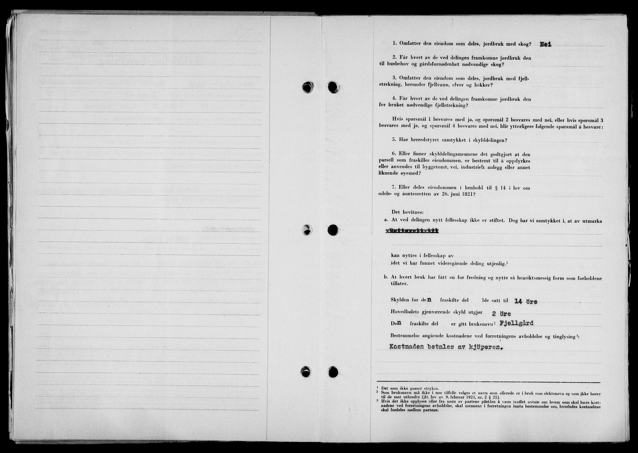 Lofoten sorenskriveri, SAT/A-0017/1/2/2C/L0021a: Pantebok nr. 21a, 1949-1949, Dagboknr: 2026/1949