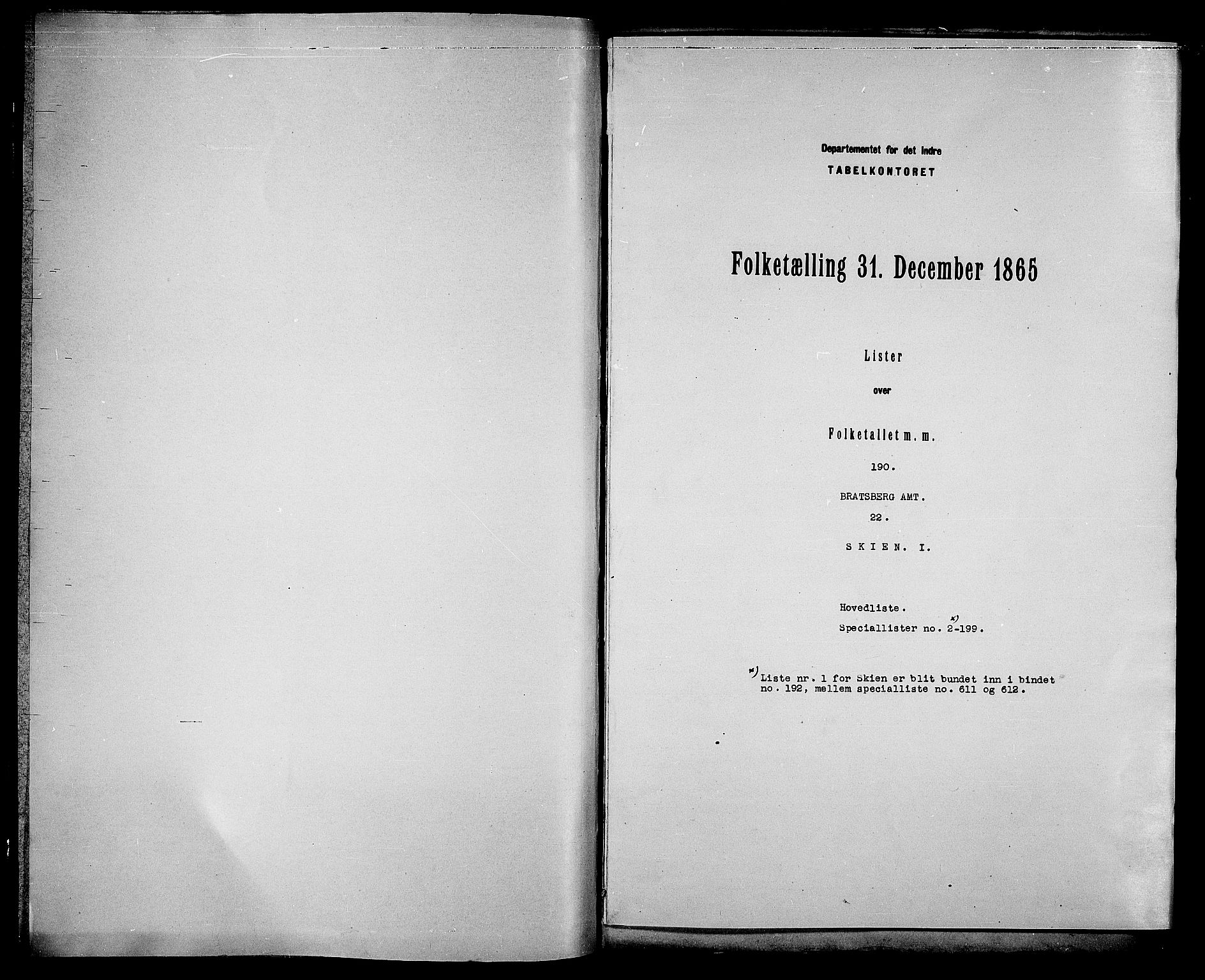 RA, Folketelling 1865 for 0806P Skien prestegjeld, 1865, s. 3
