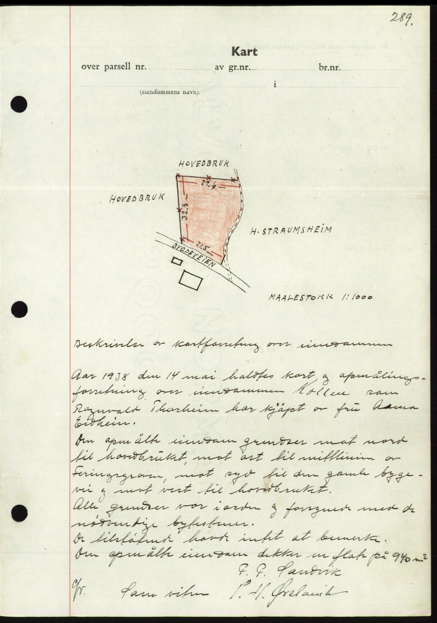 Søre Sunnmøre sorenskriveri, AV/SAT-A-4122/1/2/2C/L0065: Pantebok nr. 59, 1938-1938, Dagboknr: 732/1938