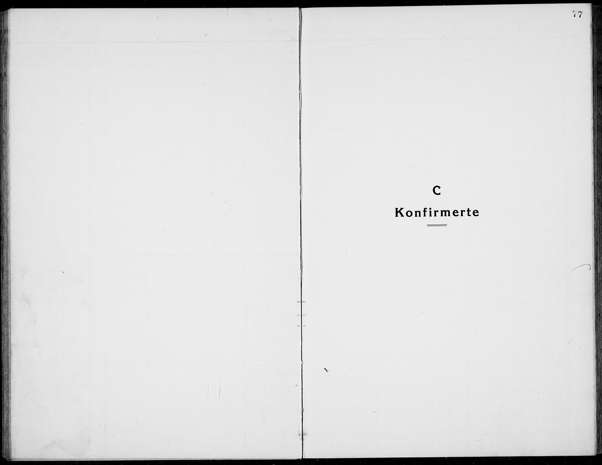 Stange prestekontor, SAH/PREST-002/L/L0017: Klokkerbok nr. 17, 1918-1936, s. 77