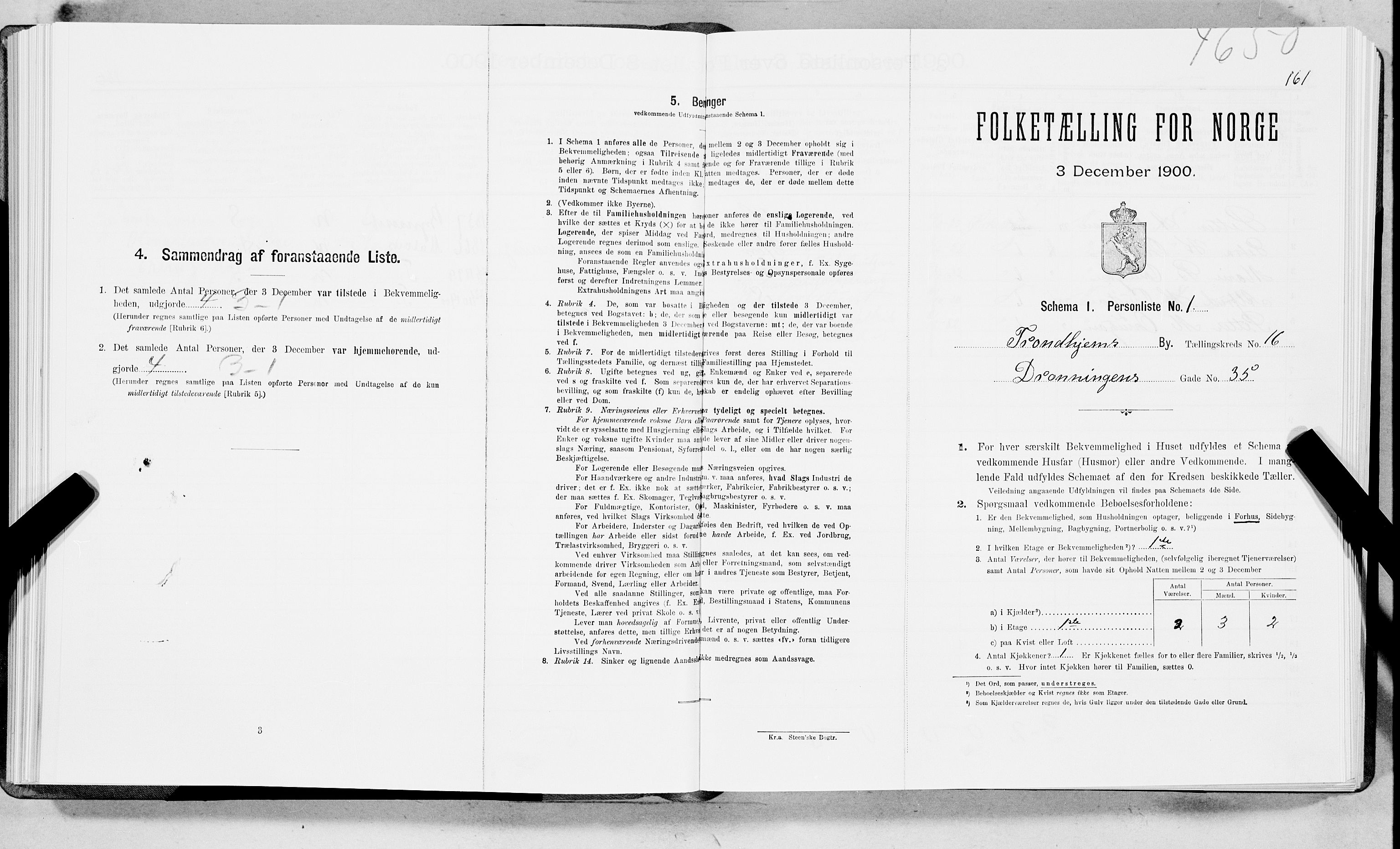 SAT, Folketelling 1900 for 1601 Trondheim kjøpstad, 1900, s. 2700