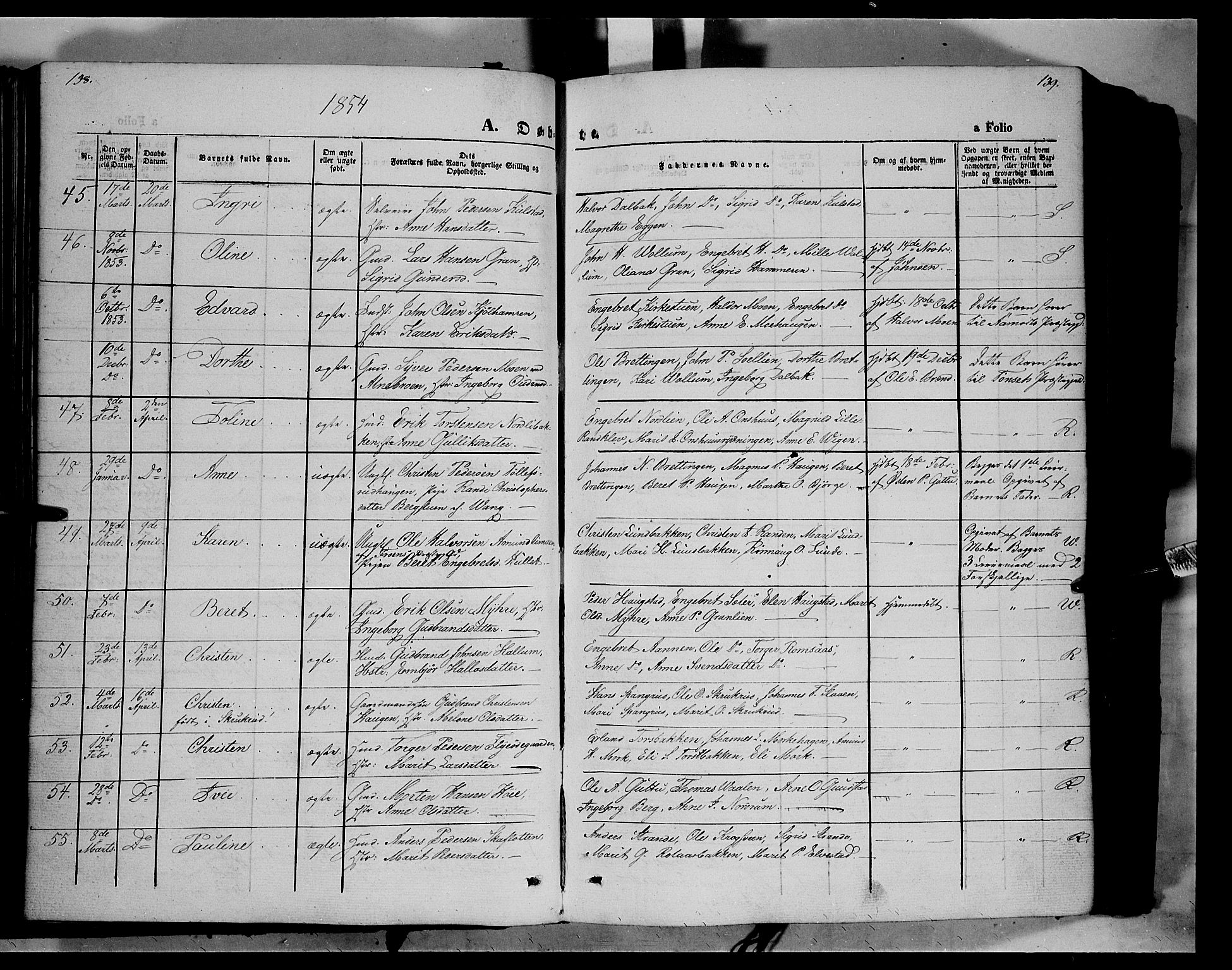 Ringebu prestekontor, AV/SAH-PREST-082/H/Ha/Haa/L0006: Ministerialbok nr. 6, 1848-1859, s. 138-139