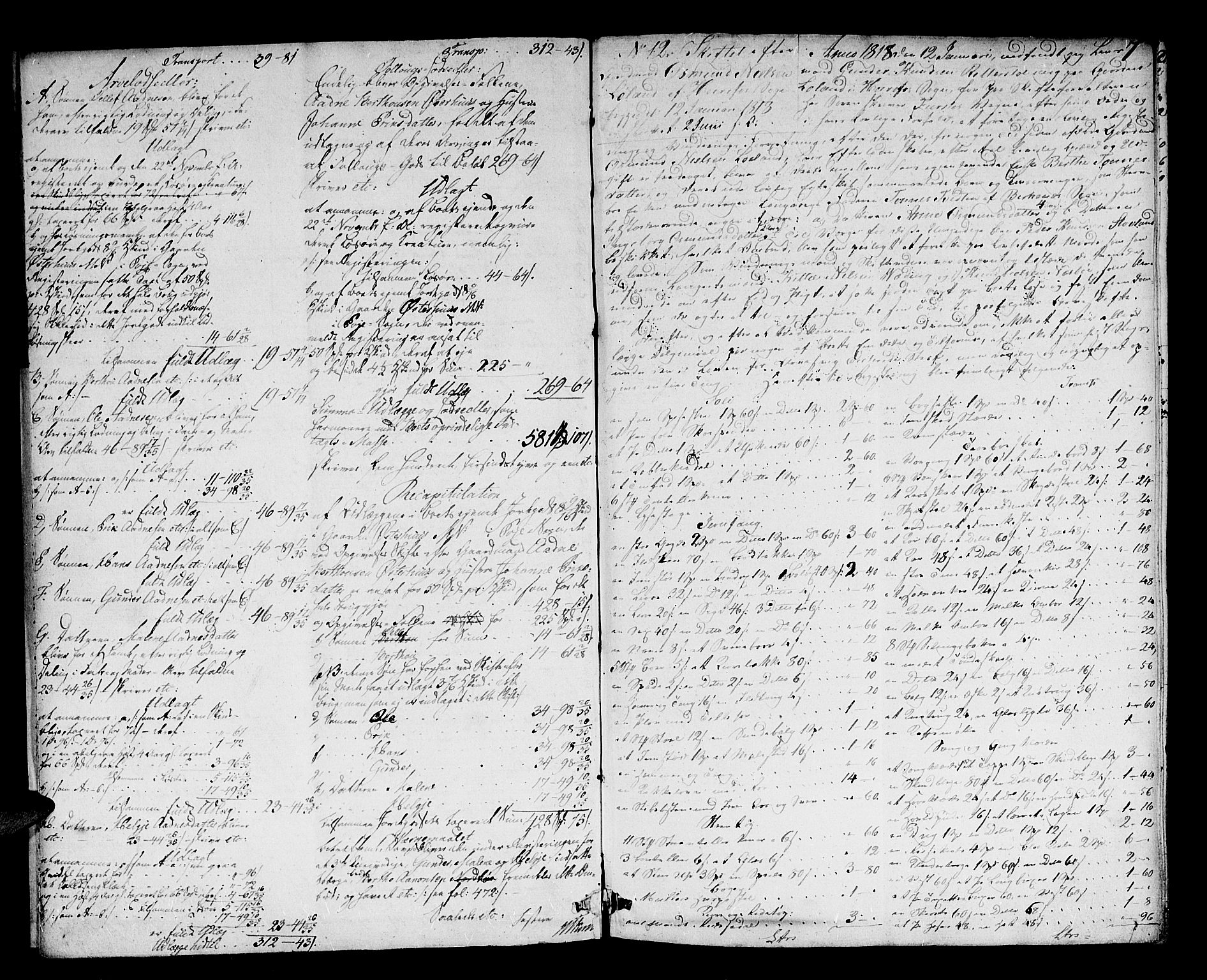 Østre Råbyggelag sorenskriveri, AV/SAK-1221-0016/H/Hc/L0027: Skifteprotokoll nr 22 med register, 1817-1824, s. 6b-7a