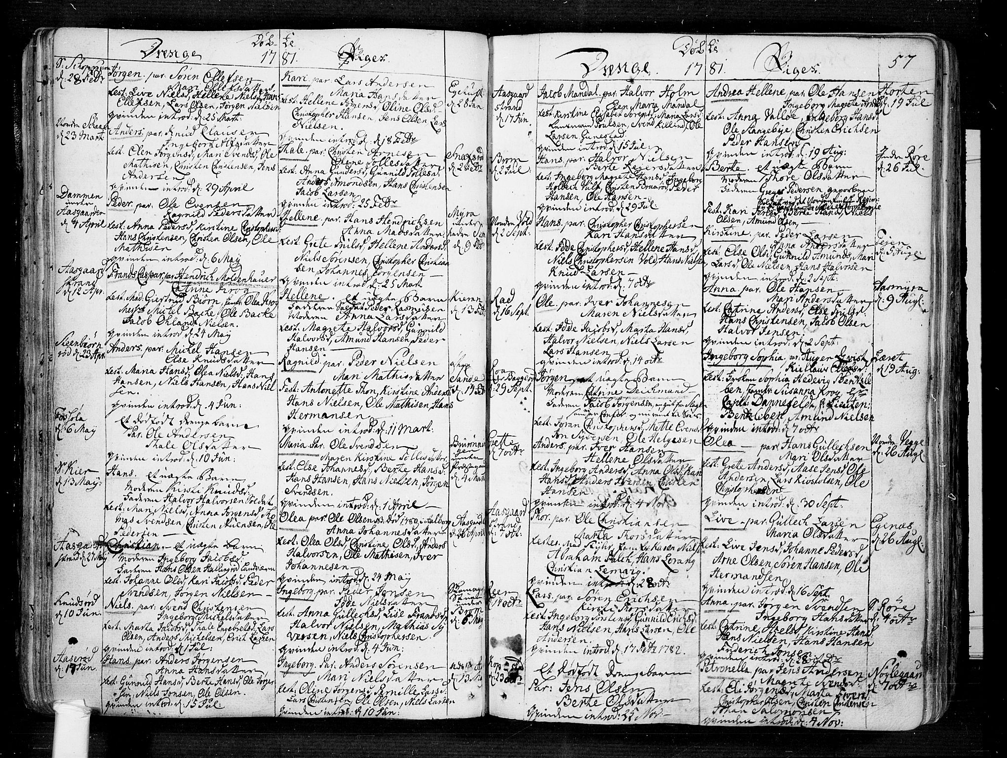 Borre kirkebøker, AV/SAKO-A-338/F/Fa/L0002: Ministerialbok nr. I 2, 1752-1806, s. 57