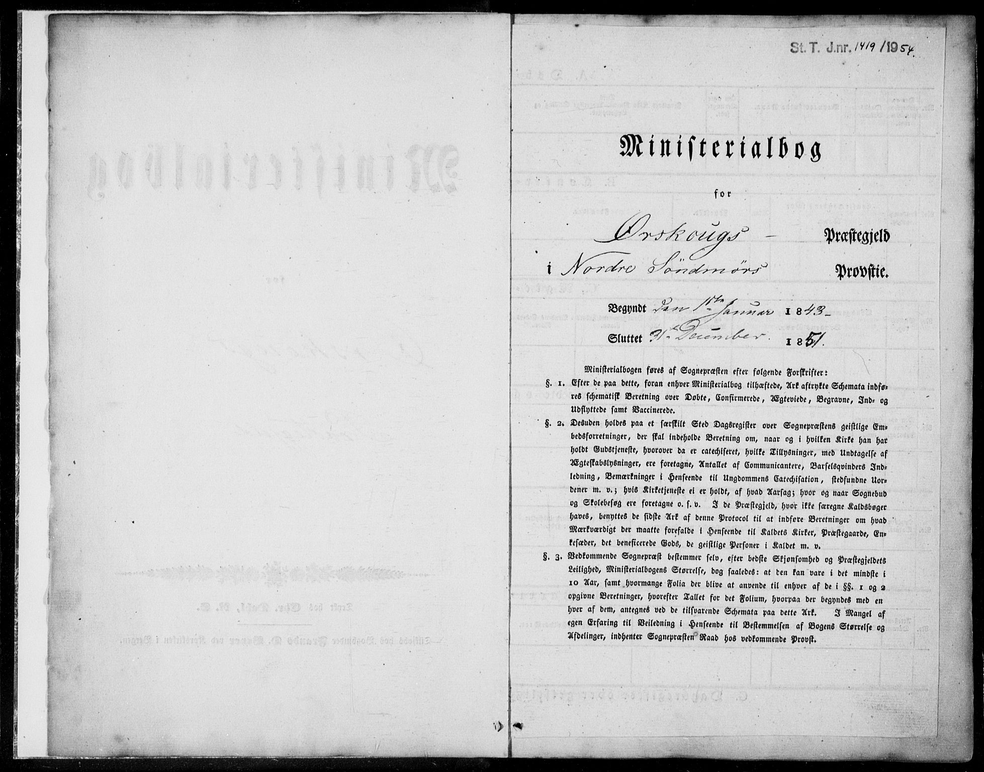 Ministerialprotokoller, klokkerbøker og fødselsregistre - Møre og Romsdal, AV/SAT-A-1454/522/L0312: Ministerialbok nr. 522A07, 1843-1851