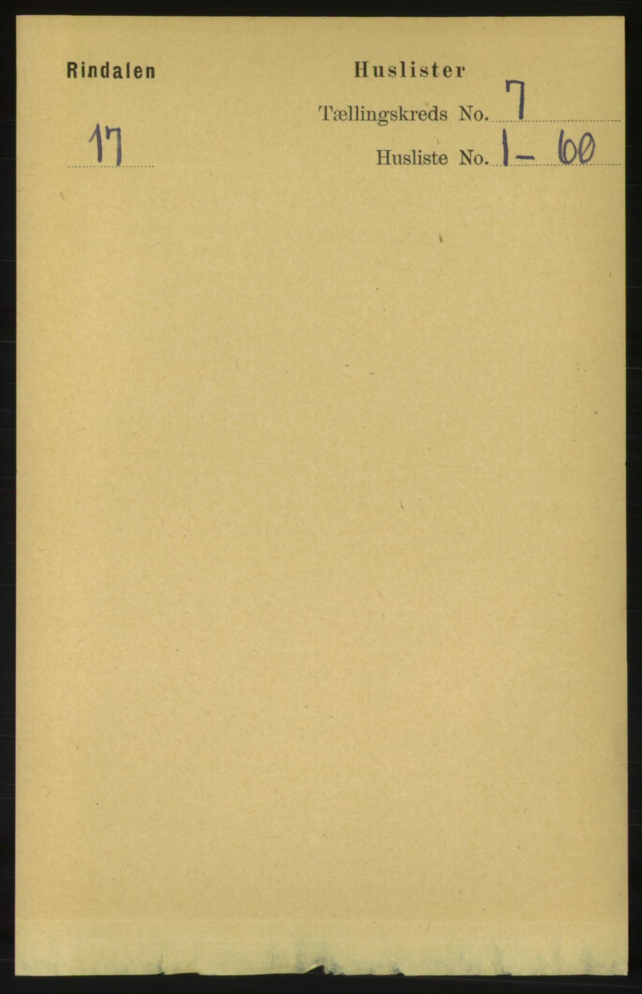 RA, Folketelling 1891 for 1567 Rindal herred, 1891, s. 1963