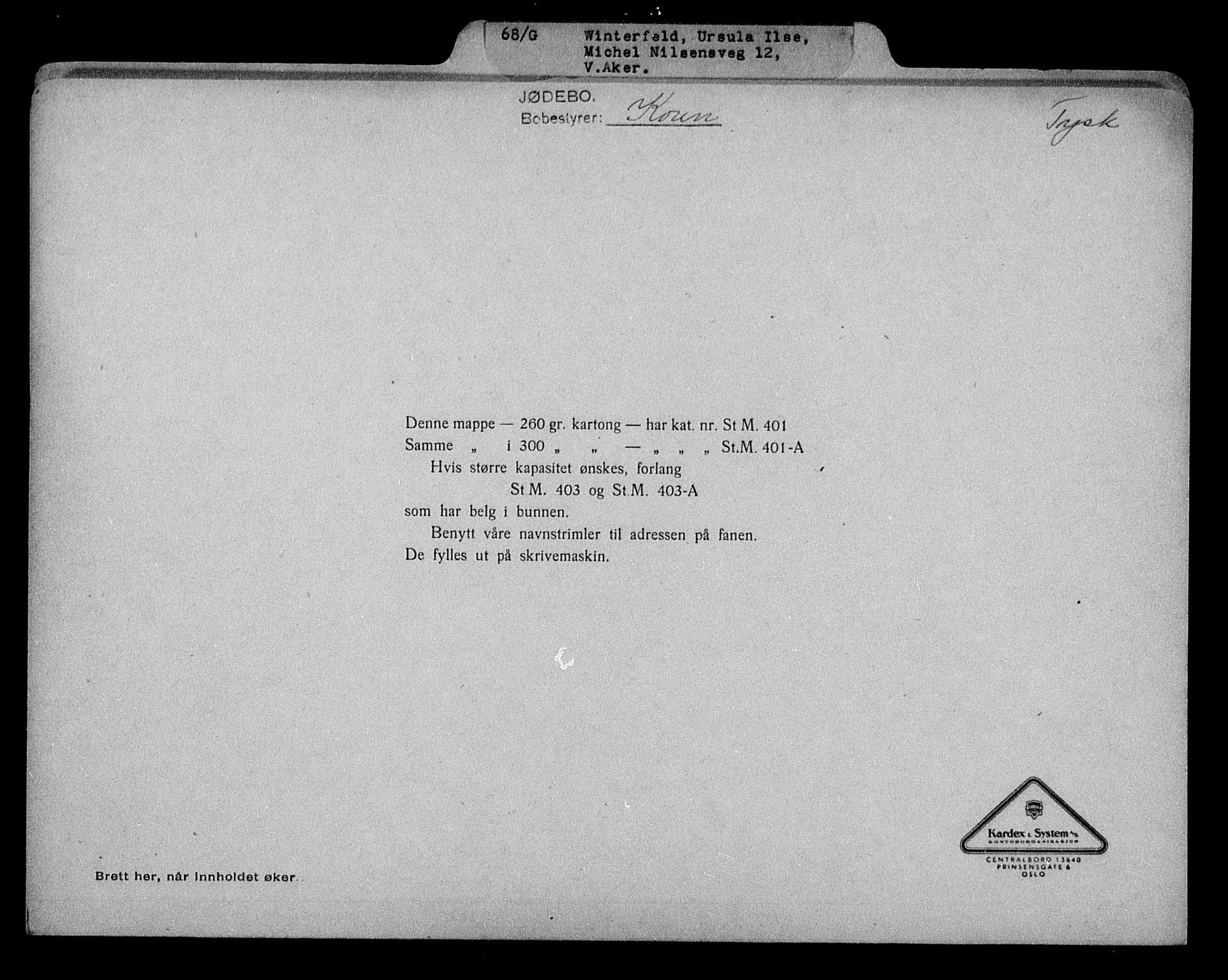 Justisdepartementet, Tilbakeføringskontoret for inndratte formuer, AV/RA-S-1564/H/Hc/Hcc/L0986: --, 1945-1947, s. 477