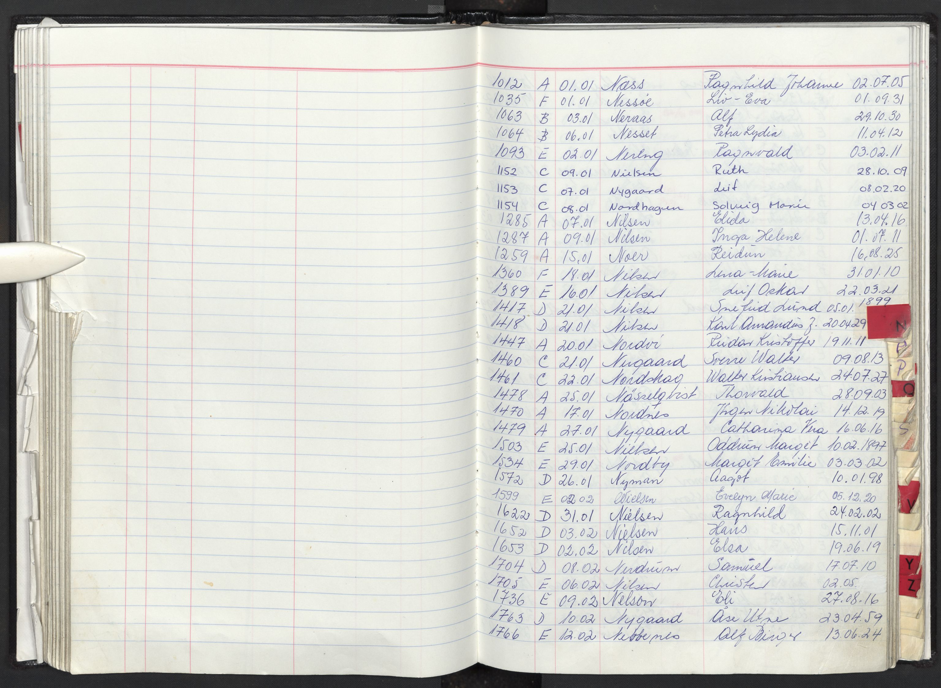 Oslo skifterett, AV/SAO-A-10383/F/Fa/Faa/L0091: Navneregister dødsfallssaker, 1991