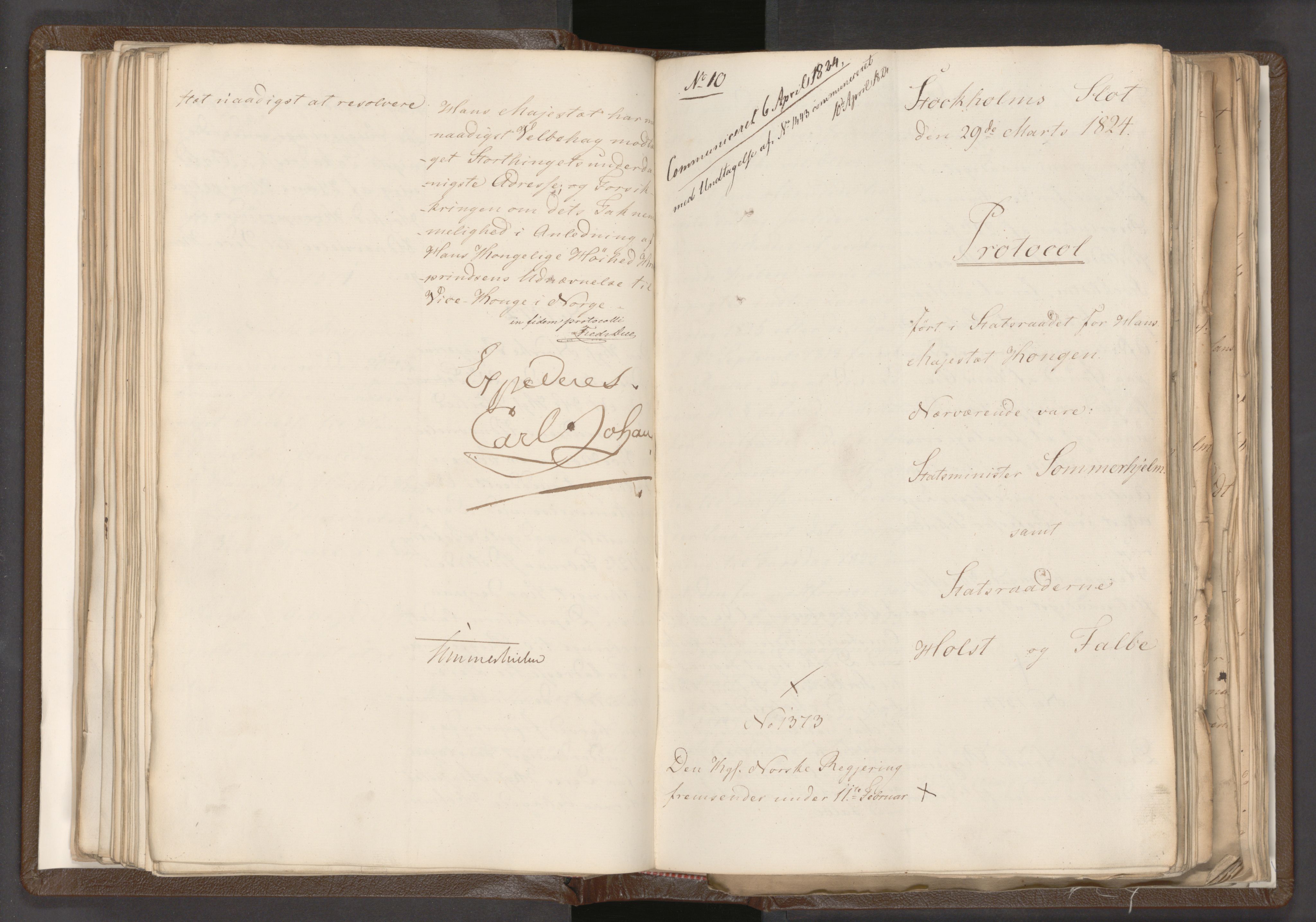 Statsrådssekretariatet, AV/RA-S-1001/A/Ab/L0018: Kgl. res. nr. 1112-1753, 1. halvår, 1824