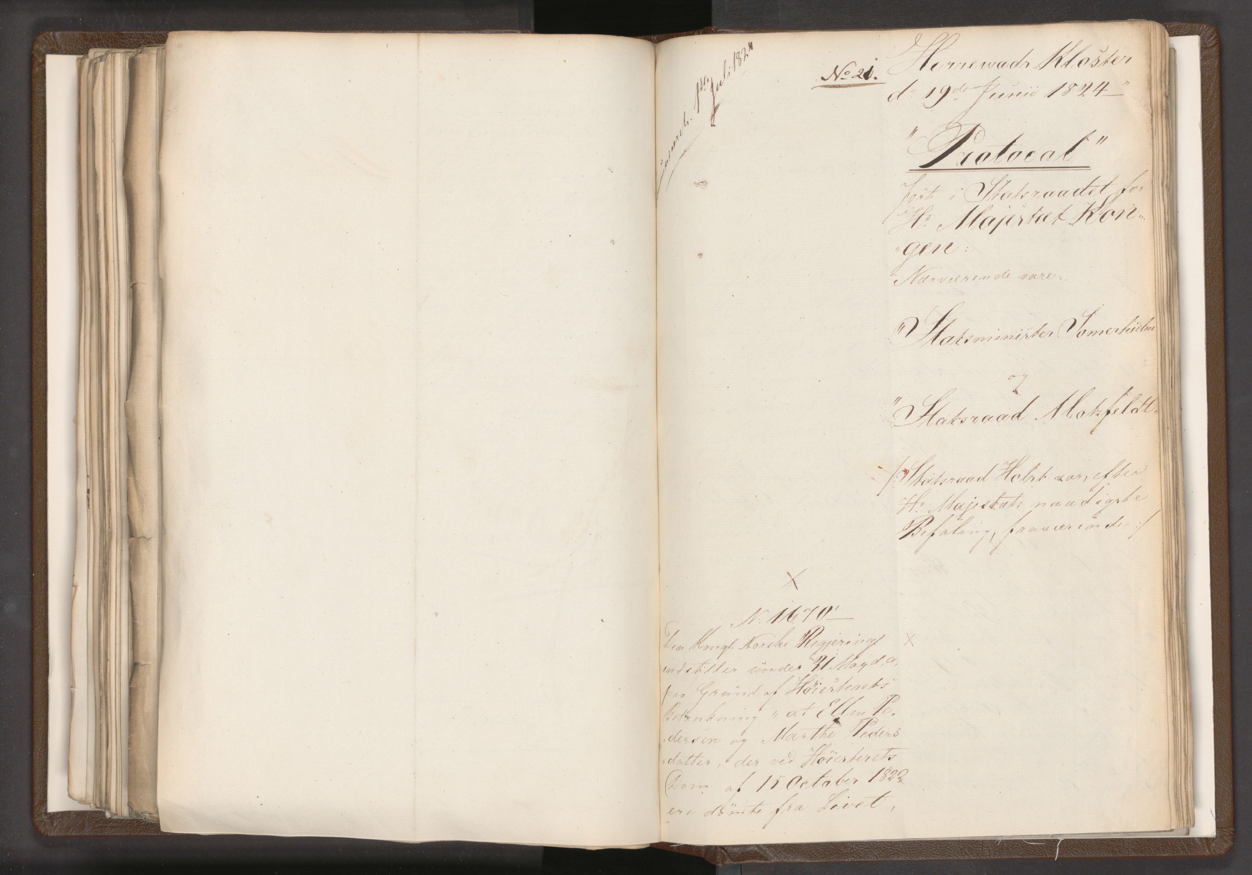 Statsrådssekretariatet, AV/RA-S-1001/A/Ab/L0018: Kgl. res. nr. 1112-1753, 1. halvår, 1824