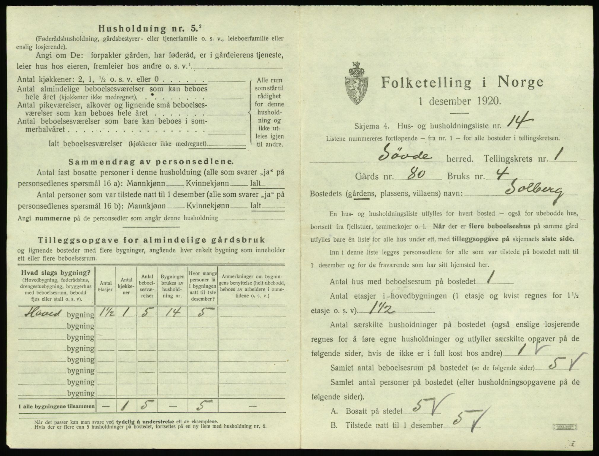 SAT, Folketelling 1920 for 1512 Syvde herred, 1920, s. 62