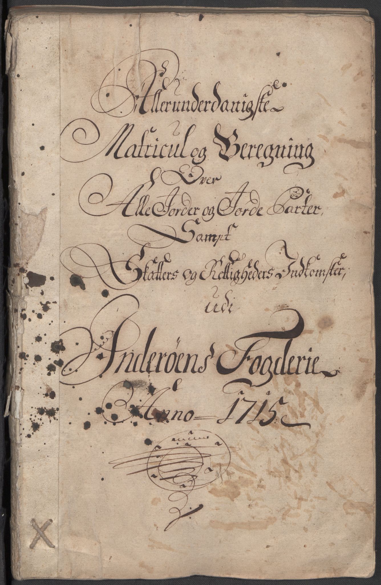 Rentekammeret inntil 1814, Reviderte regnskaper, Fogderegnskap, RA/EA-4092/R63/L4323: Fogderegnskap Inderøy, 1715, s. 19