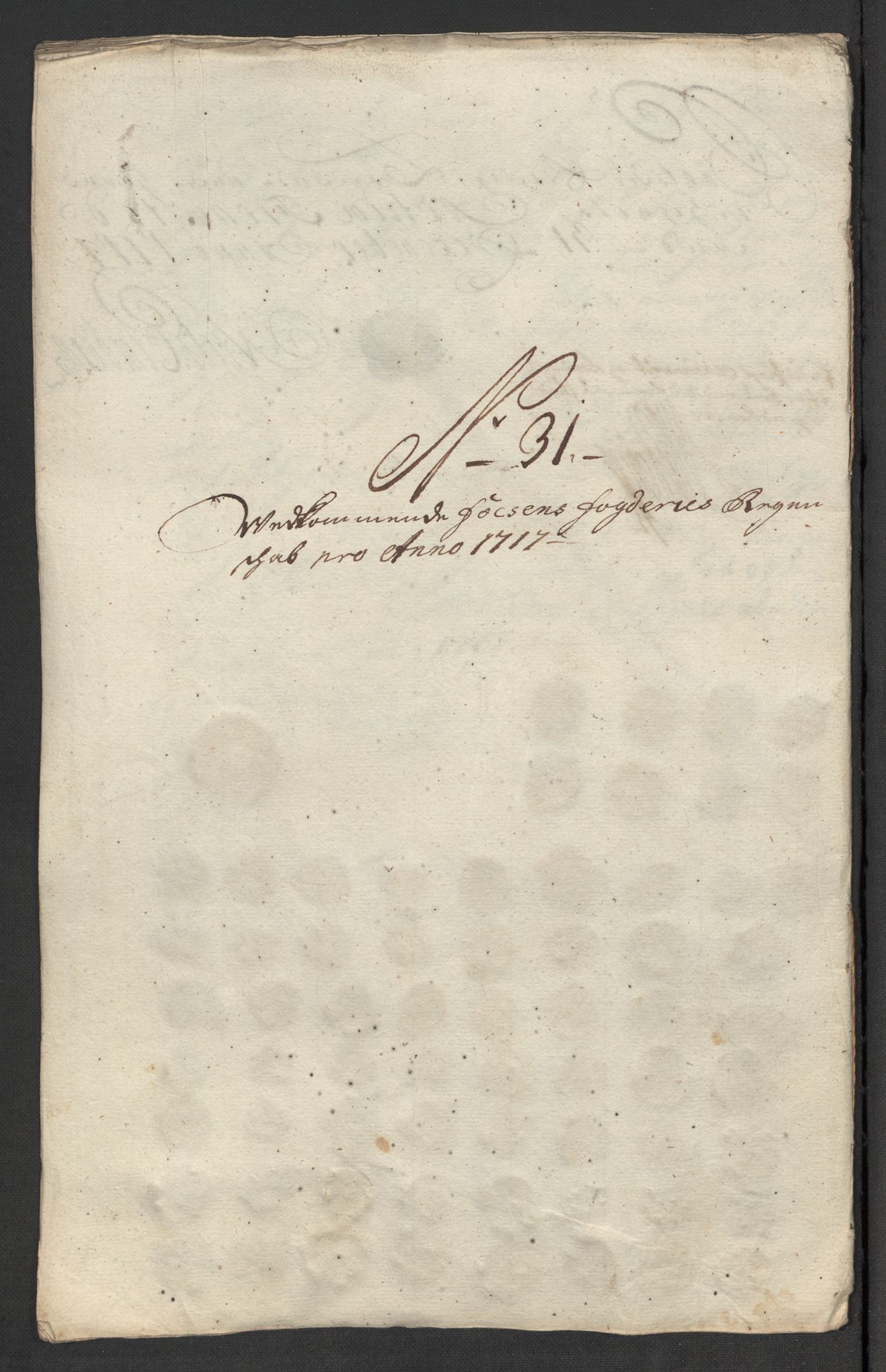 Rentekammeret inntil 1814, Reviderte regnskaper, Fogderegnskap, AV/RA-EA-4092/R57/L3865: Fogderegnskap Fosen, 1717, s. 216